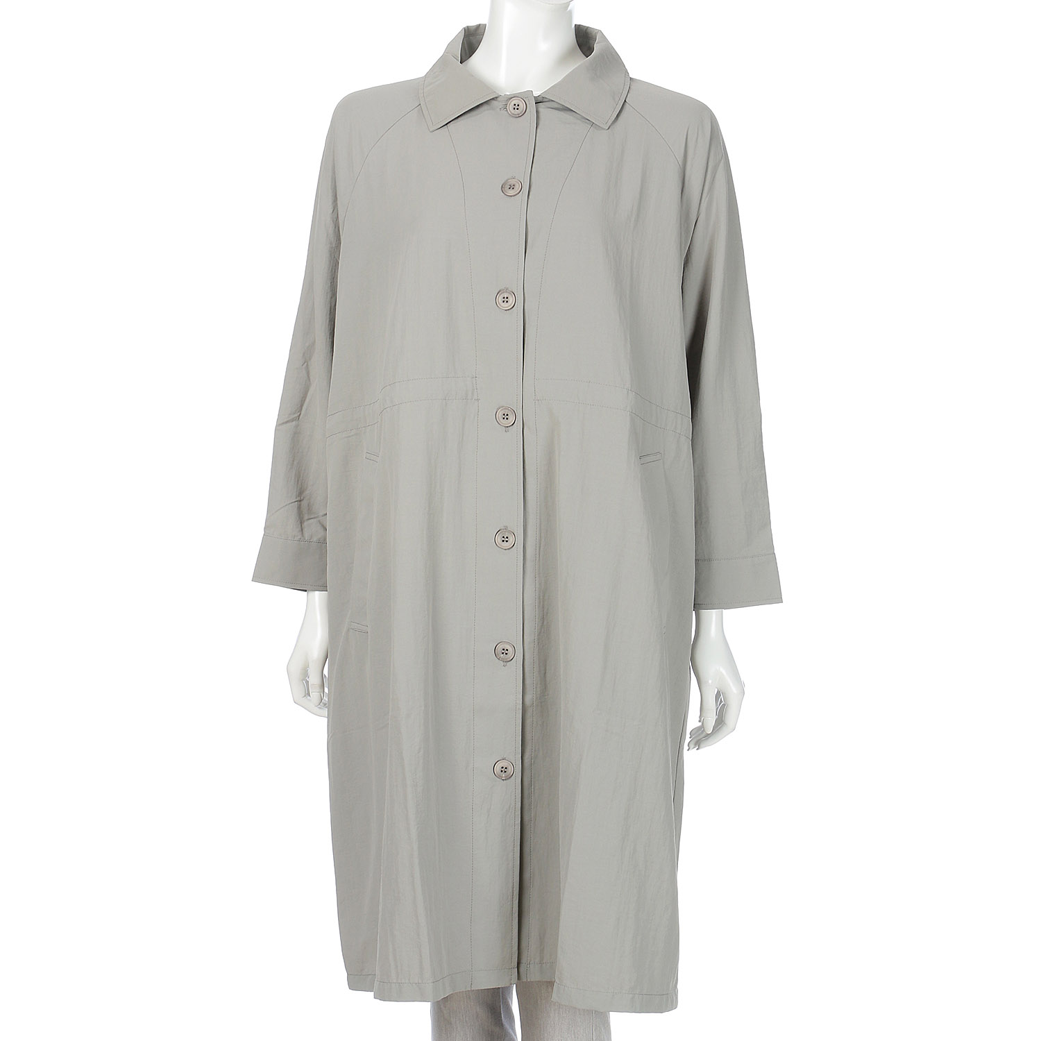 【Insta Live】bonte ナイロンワッシャーラグラン袖コート - 画像2