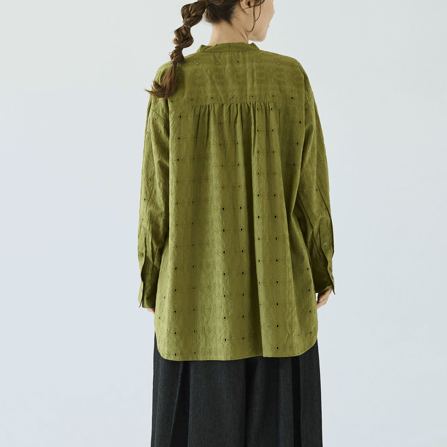 ノンノ チュニック キャンブリックシフリー刺繍＋キャンブリック無地 - 画像11