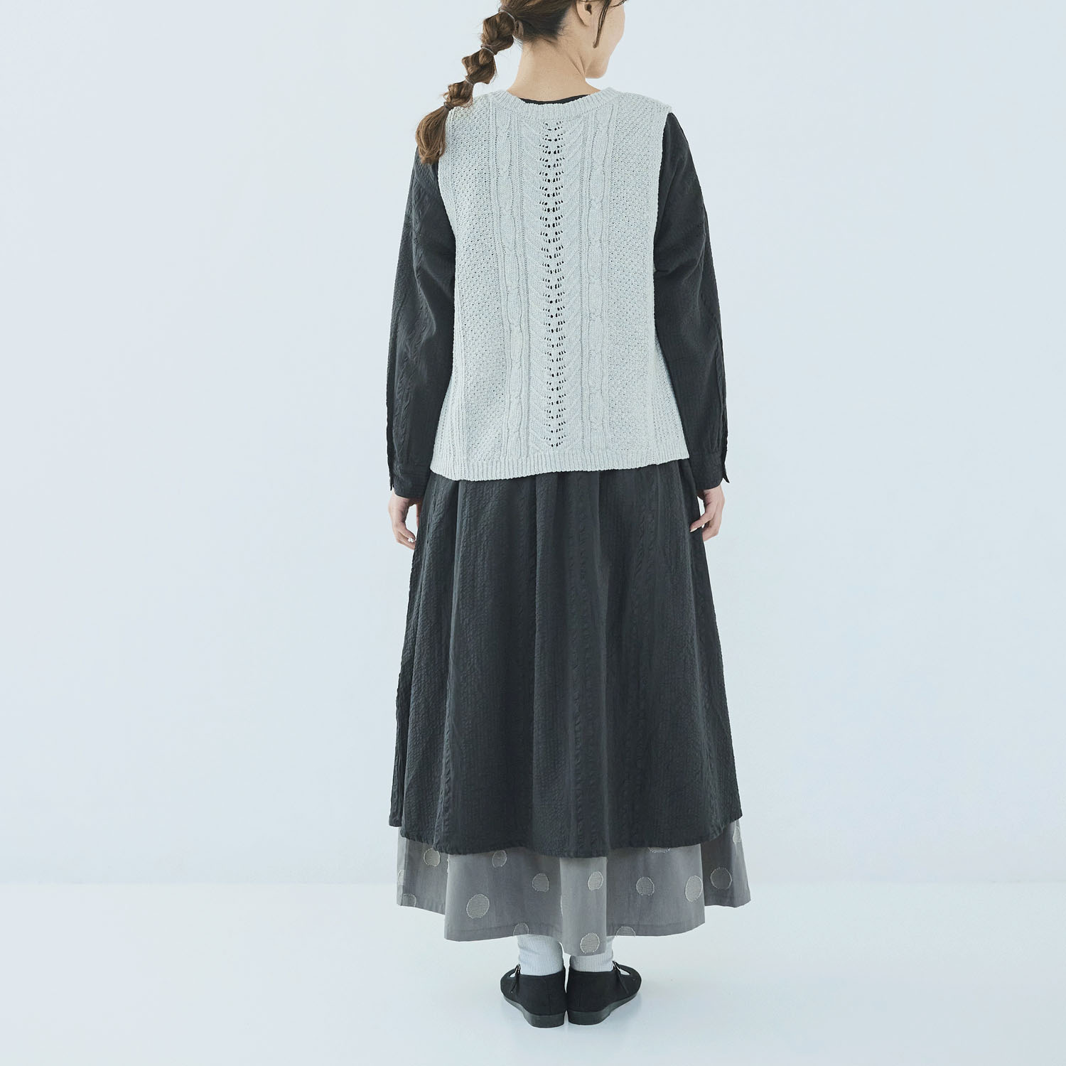 ノンノ ワンピース コットンシアサッカー＋トーションレース - 画像4