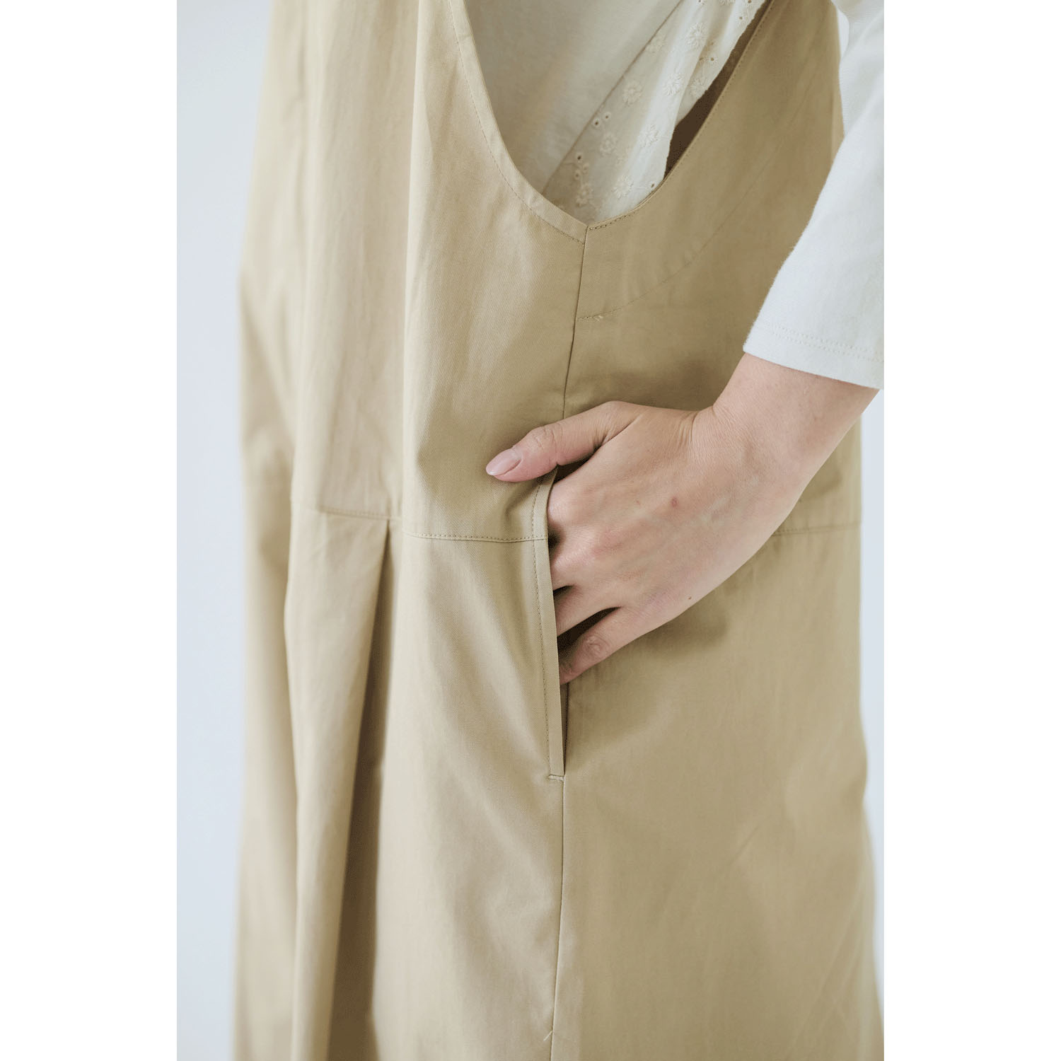 ノンノ オーバーオール コットンツイル無地 - 画像3