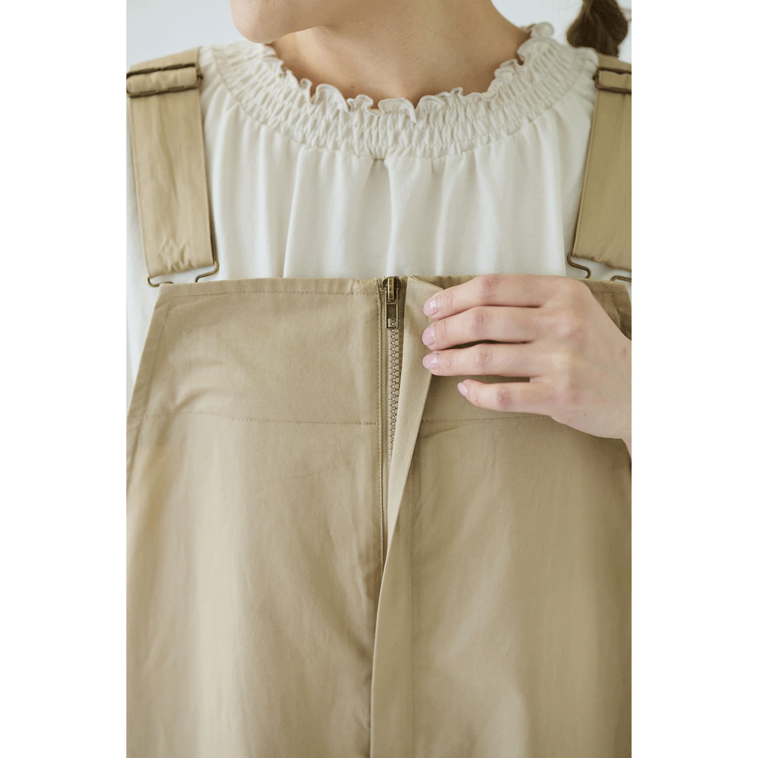 ノンノ オーバーオール コットンツイル無地 - 画像4