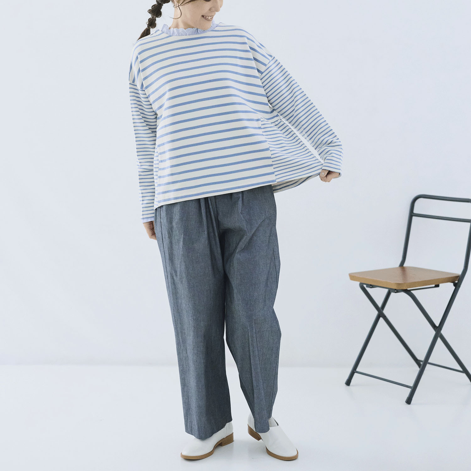 cloudnine ノンノ ボーダードッキングカットソープルオーバー - 画像13