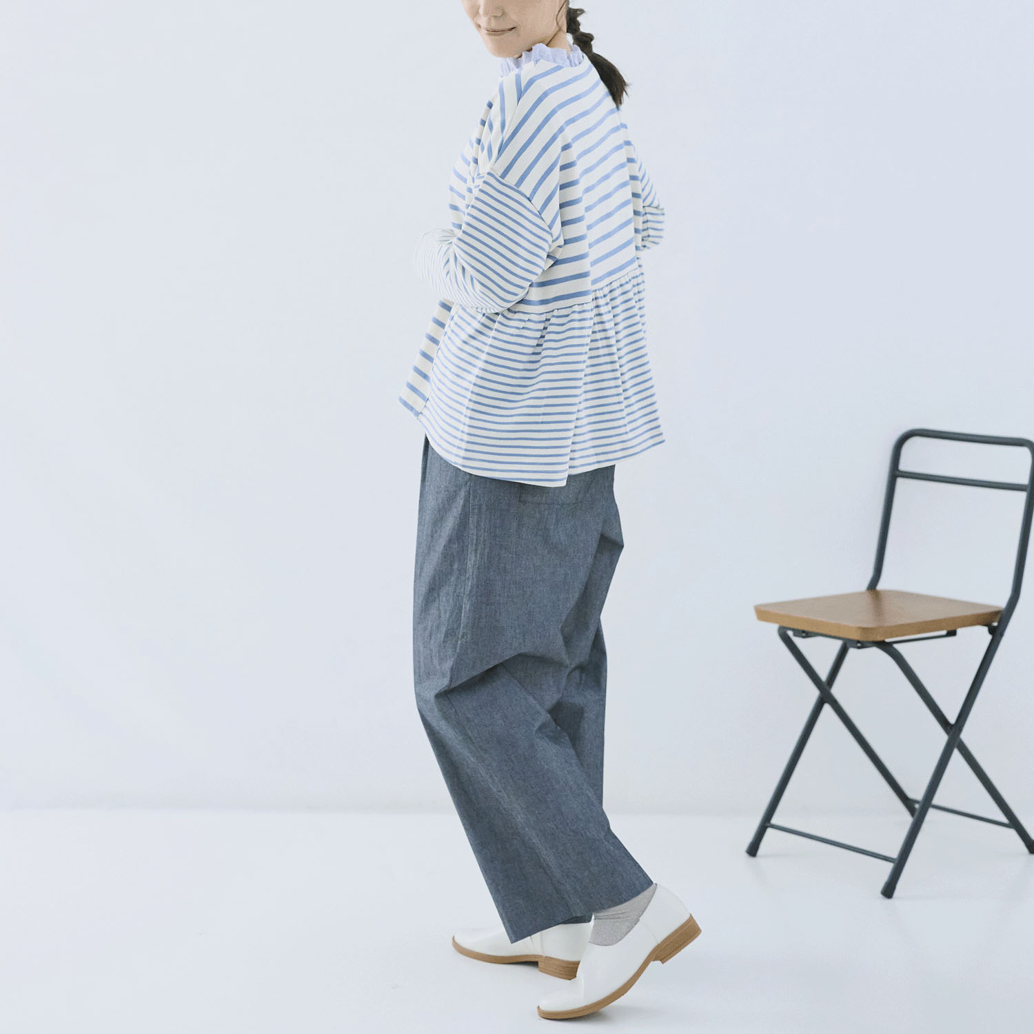 cloudnine ノンノ ボーダードッキングカットソープルオーバー - 画像14