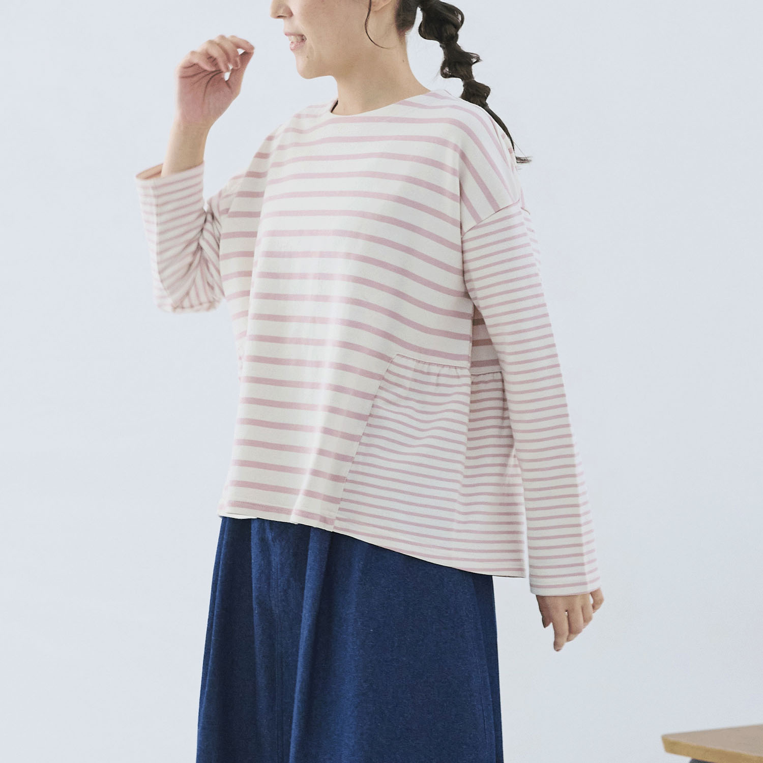 cloudnine ノンノ ボーダードッキングカットソープルオーバー - 画像9