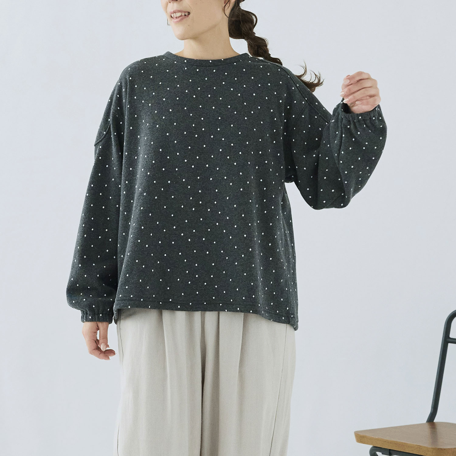 cloudnine ノンノ 裏シャギードットプリントカットソー - 画像1