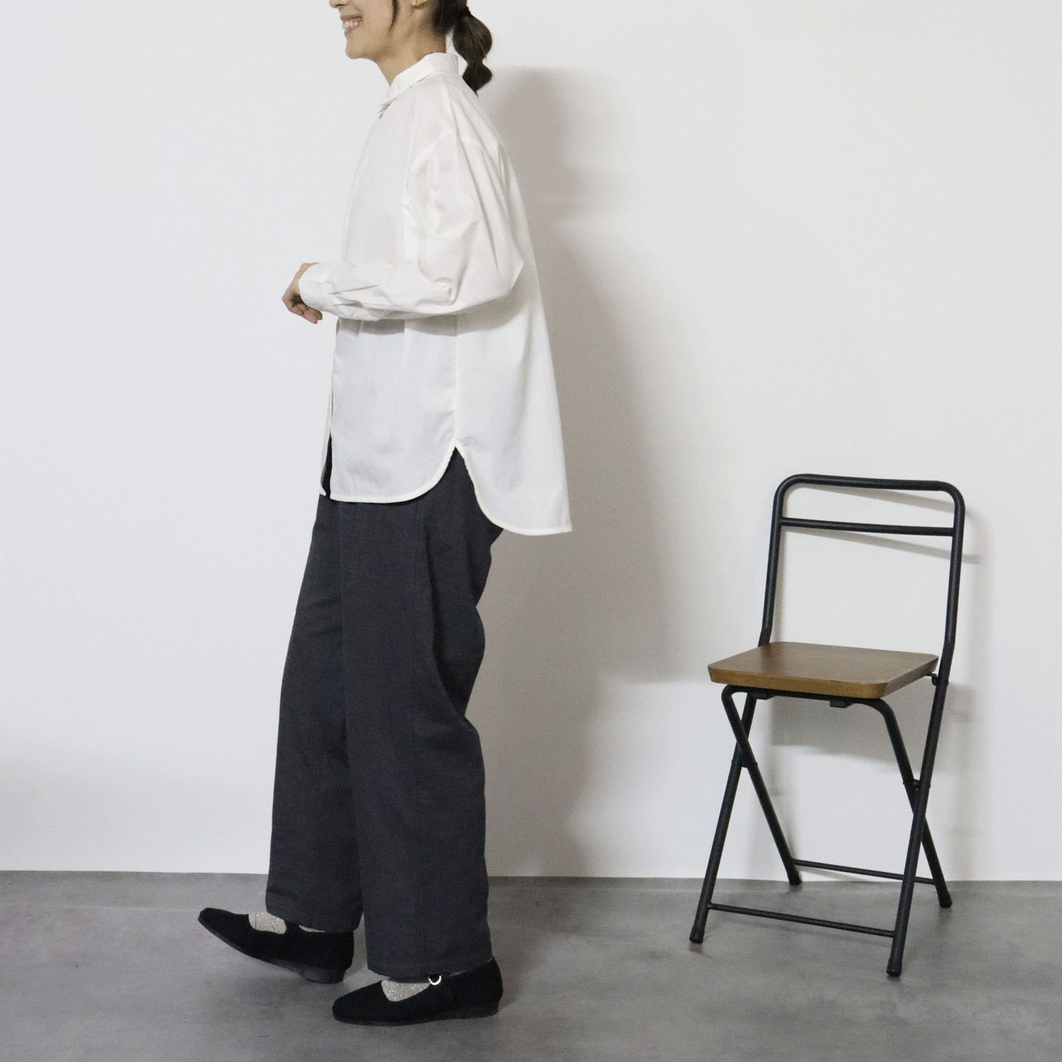 cloudnine ノンノ コットン布帛パッチワークブラウス - 画像9