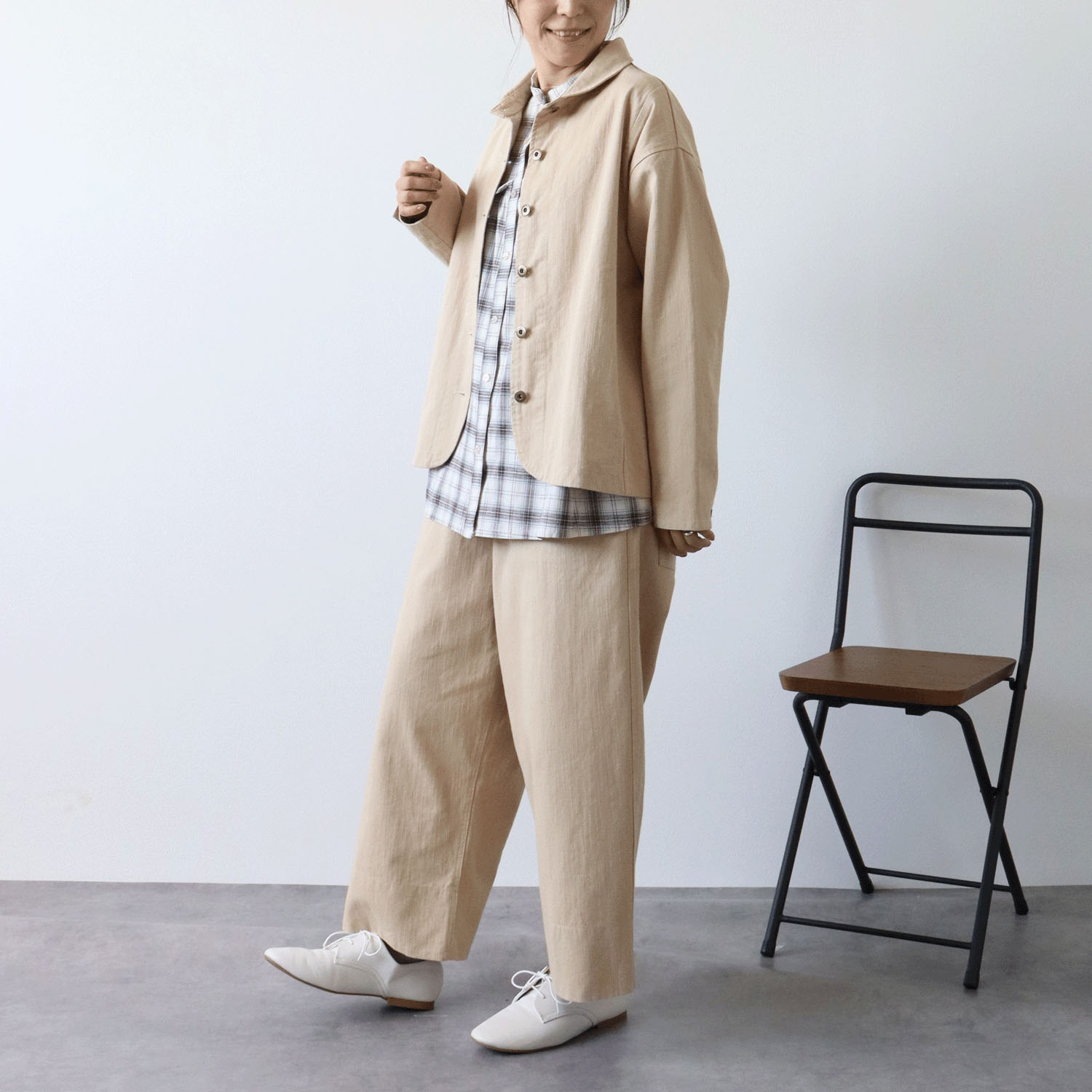 cloudnine ノンノ 9分丈ワイドストレートパンツ - 画像7