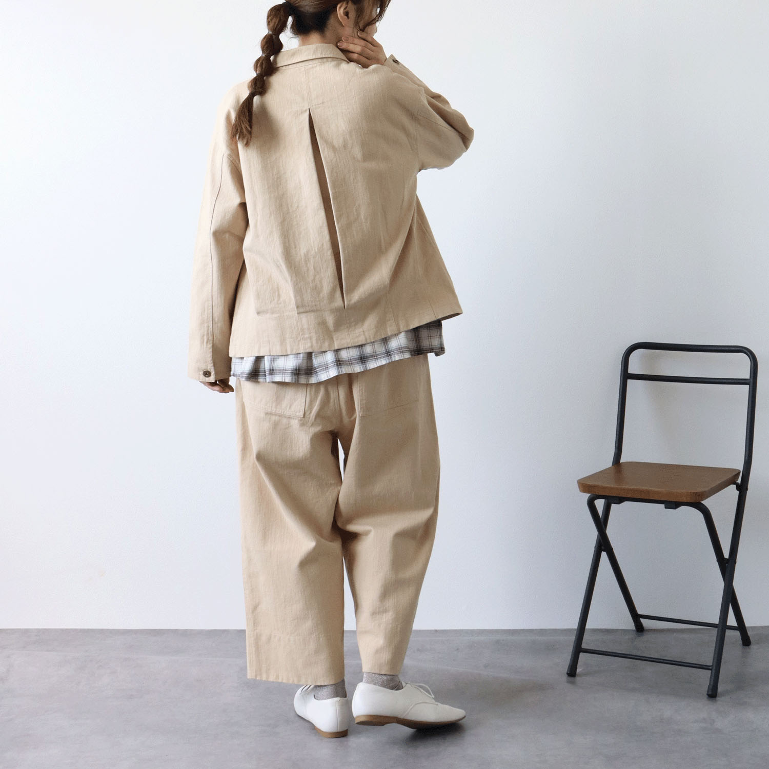 cloudnine ノンノ 9分丈ワイドストレートパンツ - 画像8