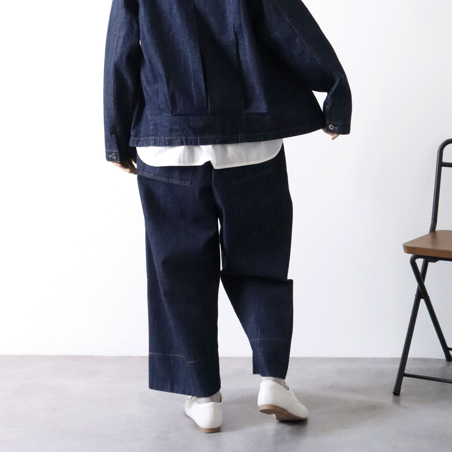 cloudnine ノンノ 9分丈ワイドストレートパンツ - 画像10