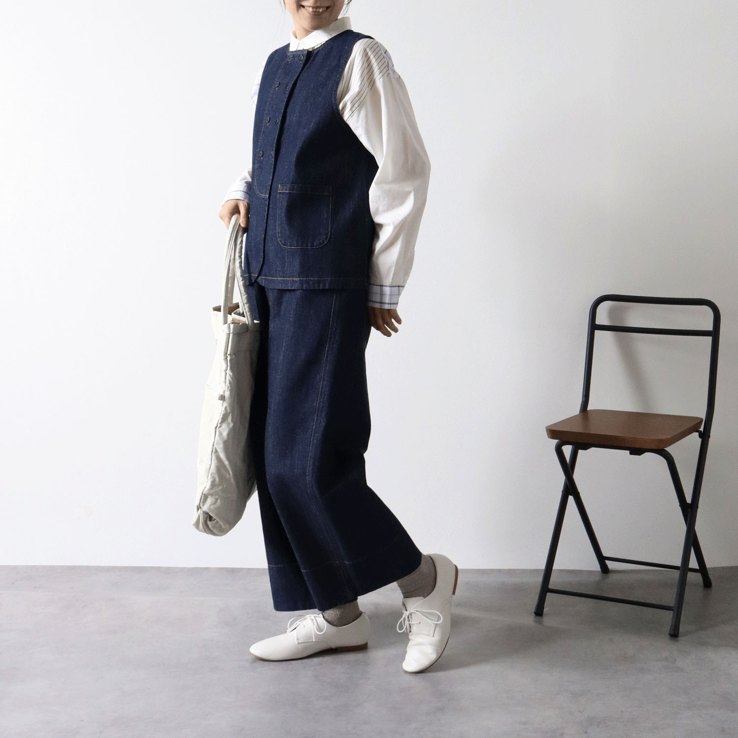 cloudnine ノンノ ダブル釦前開きベスト - 画像11