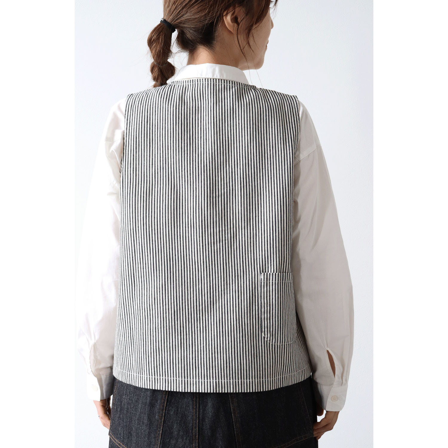 cloudnine ノンノ ダブル釦前開きベスト - 画像4