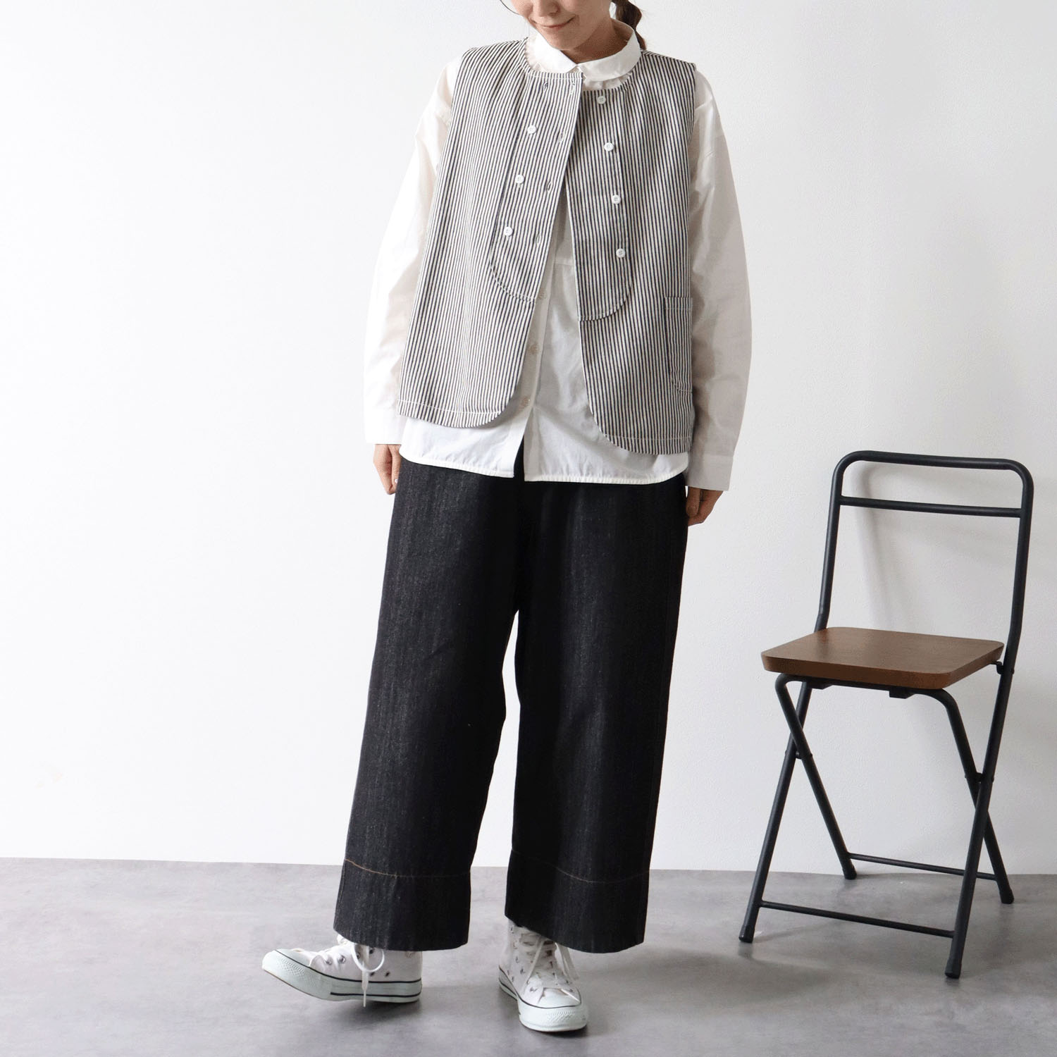 cloudnine ノンノ ダブル釦前開きベスト - 画像6