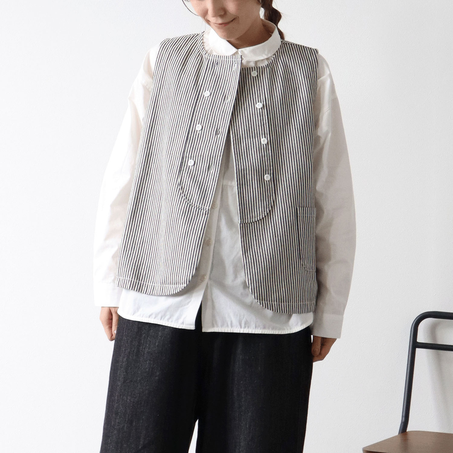 cloudnine ノンノ ダブル釦前開きベスト