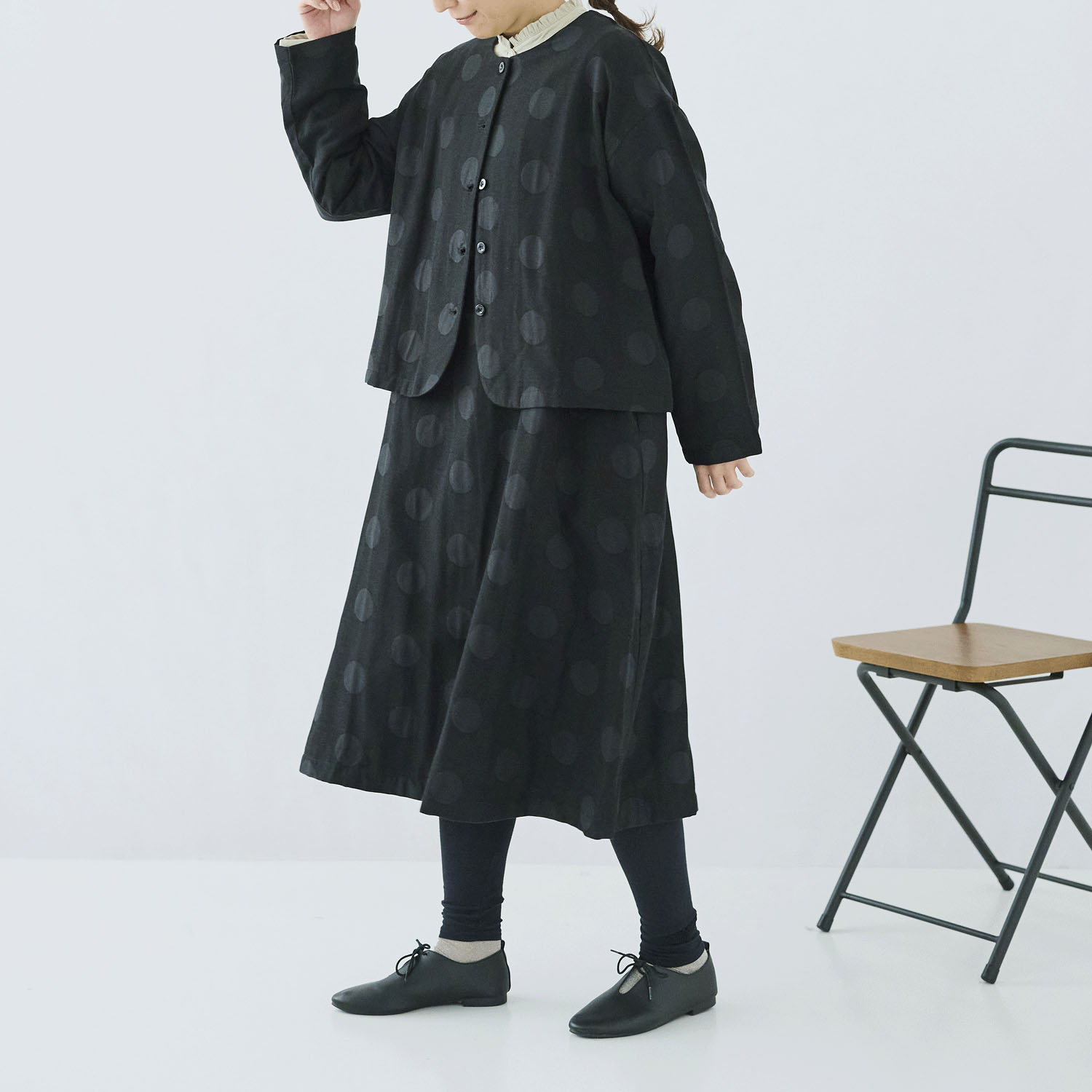 cloudnine ノンノ ジャカードドット柄ジャケット - 画像8