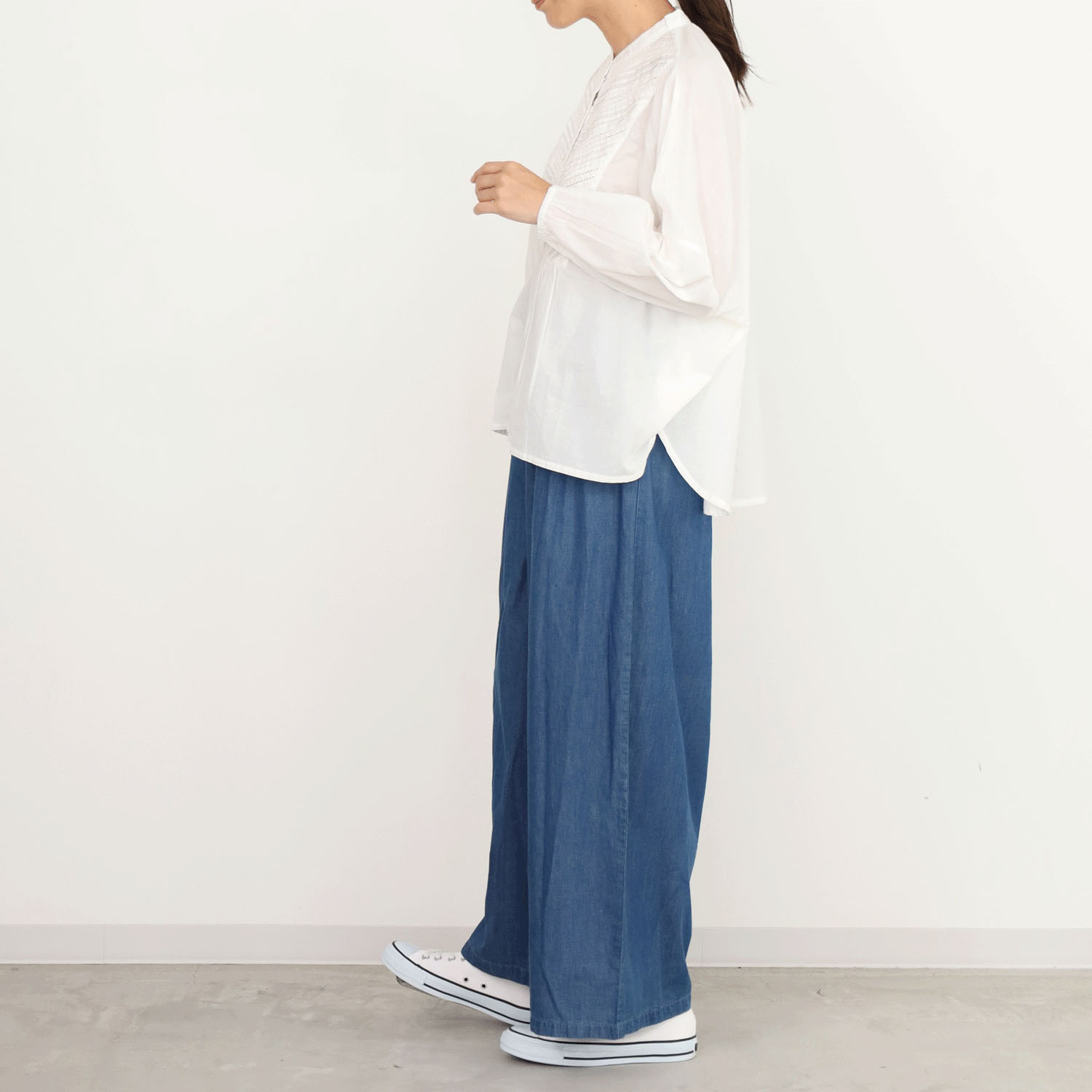 オーブ m．n タックレースシャツ - 画像7