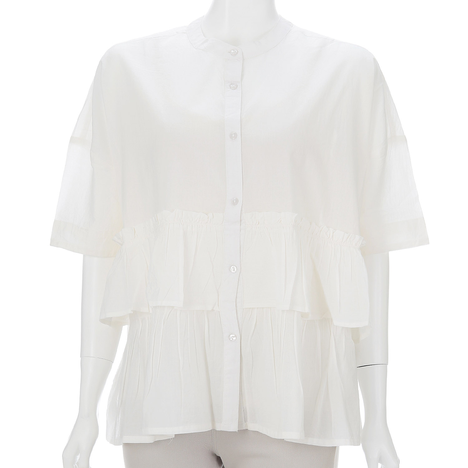 オーブ m．n 2段フリル切替ブラウス - 画像7