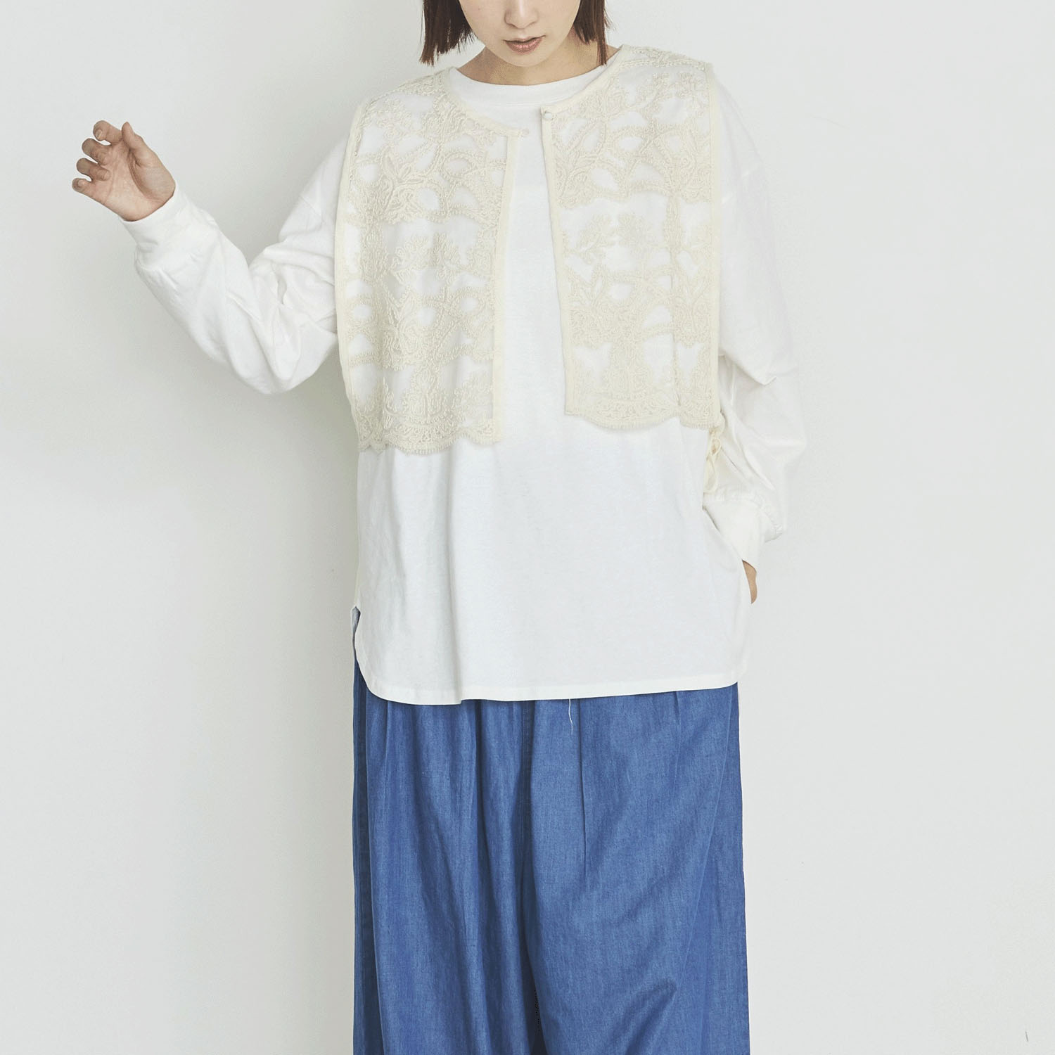 【Insta Live】オーブ m．n チュールテープベスト