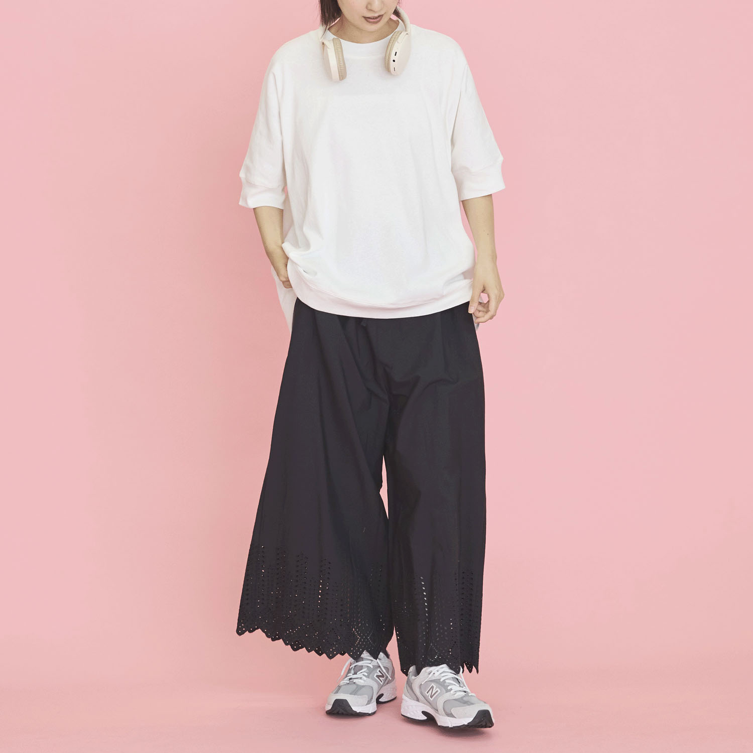 オーブ m．n リブ袖プルオーバー - 画像3