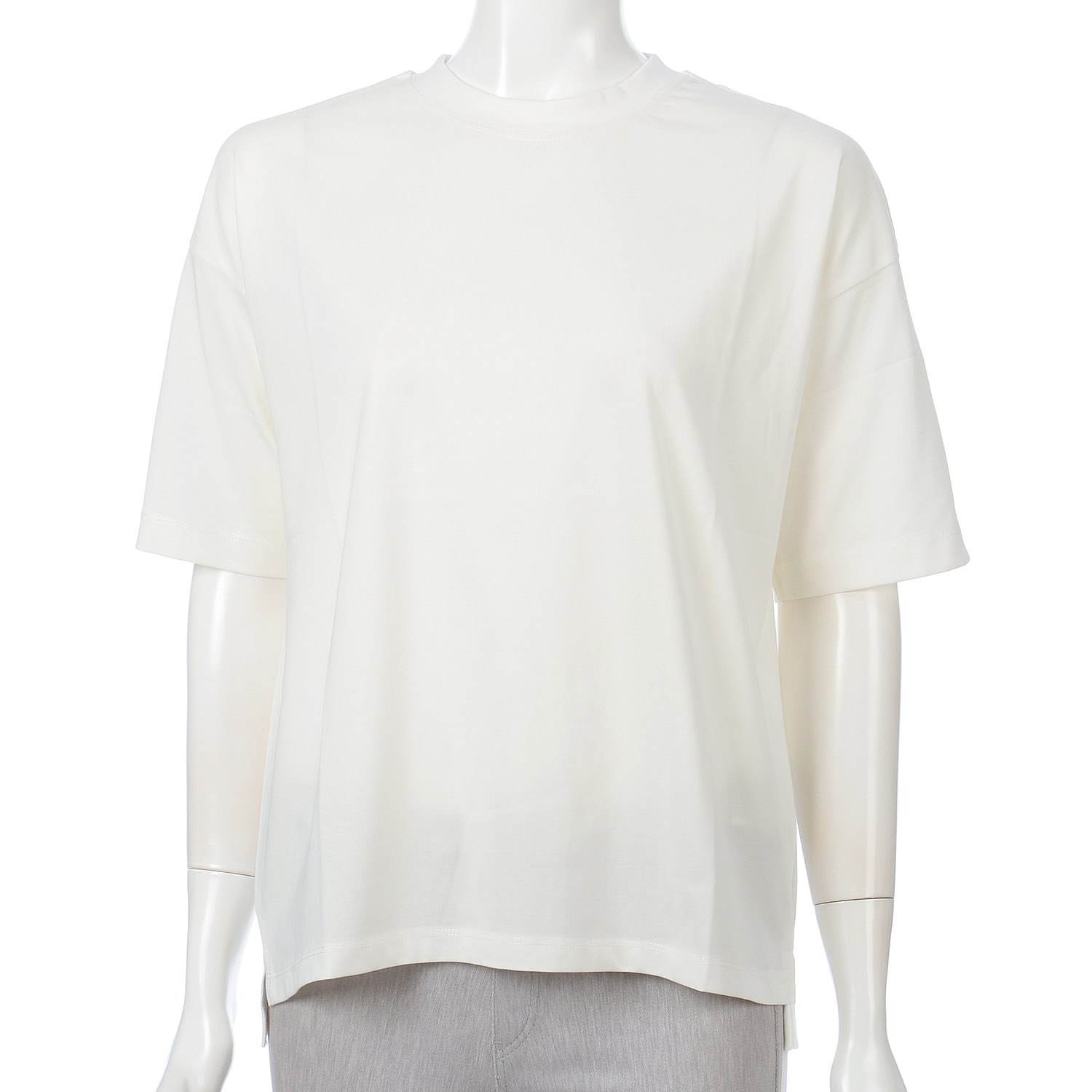 オーブ m．n 汗じみ軽減加工5分袖カットソー