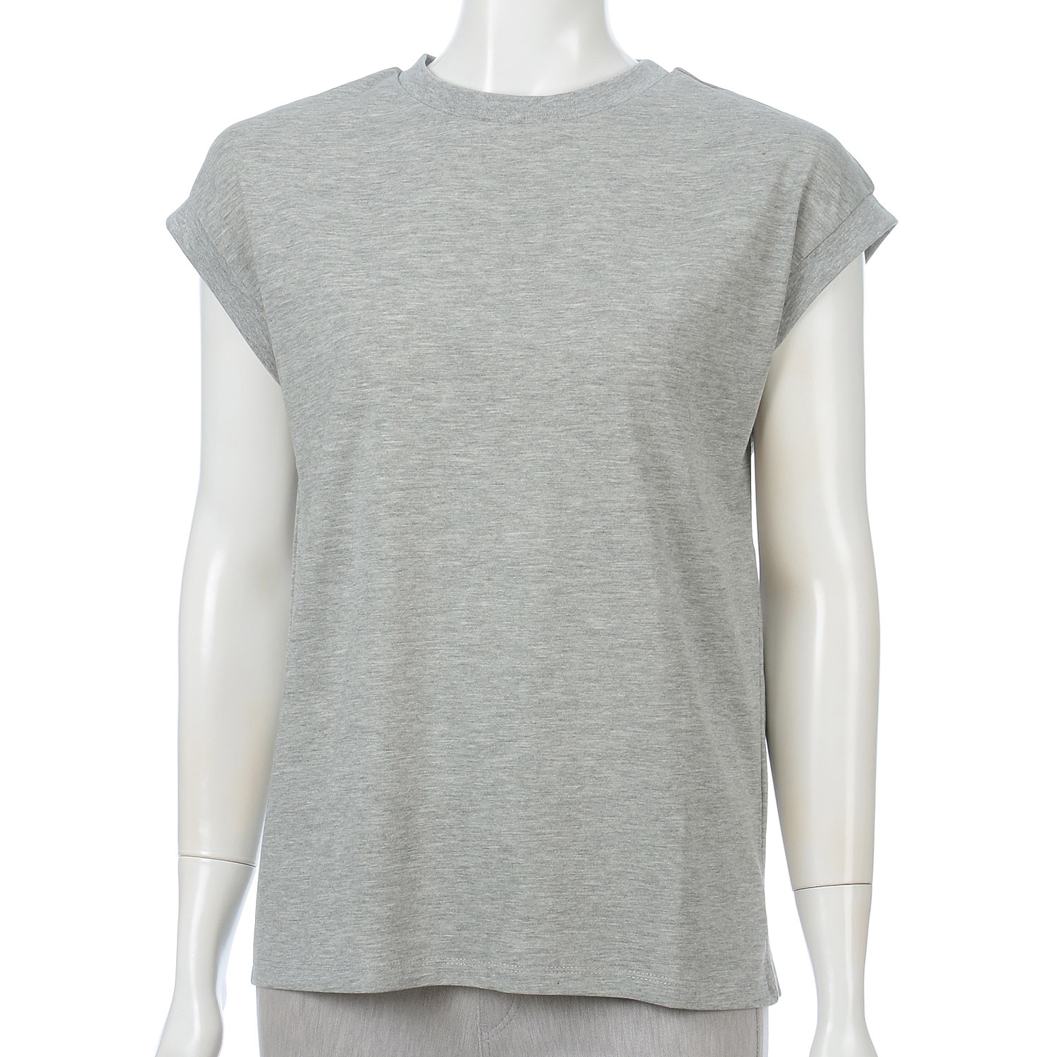 オーブ m．n 汗じみ加工 フレンチスリーブカットソー