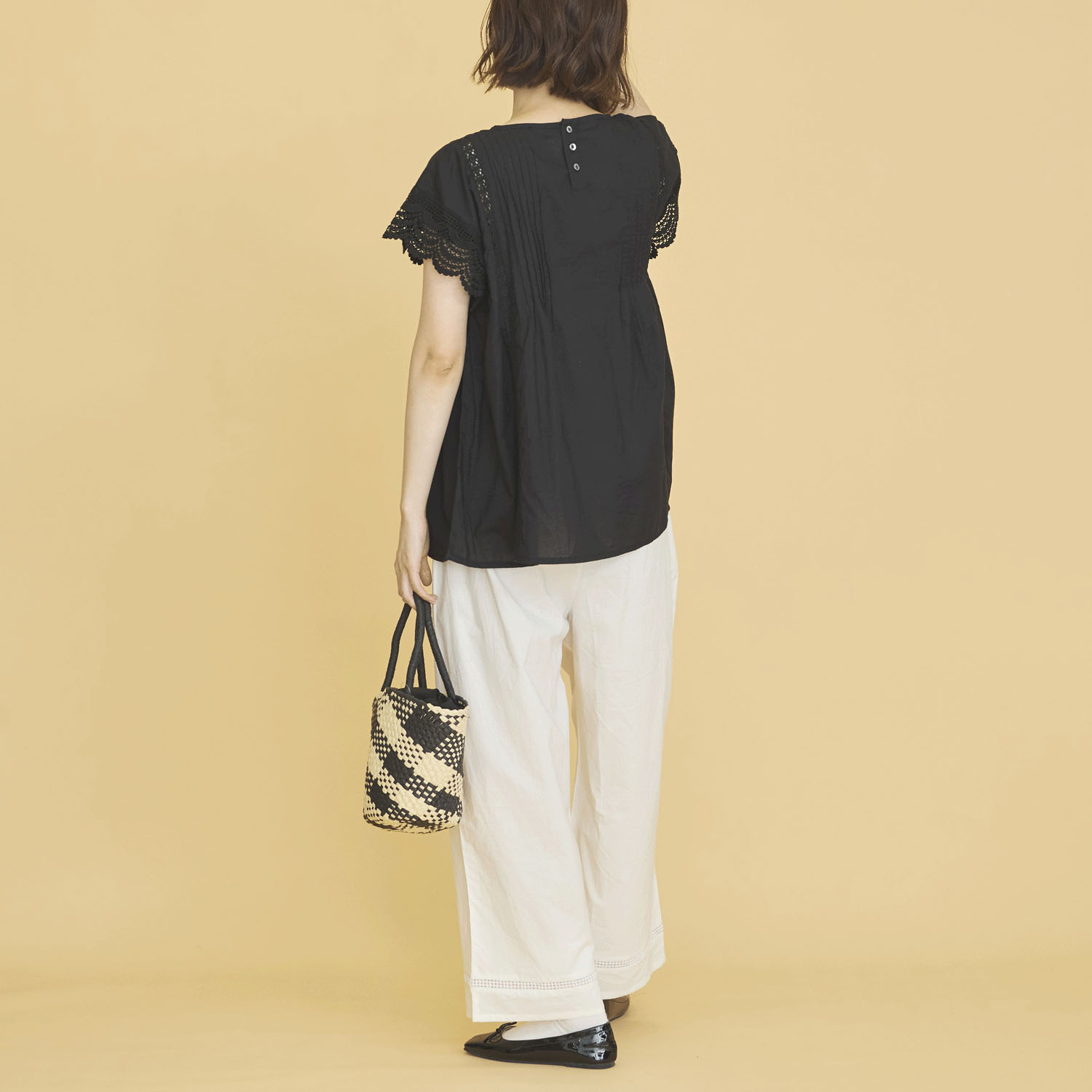 オーブ m．n レースピンタックノースリーブブラウス - 画像6