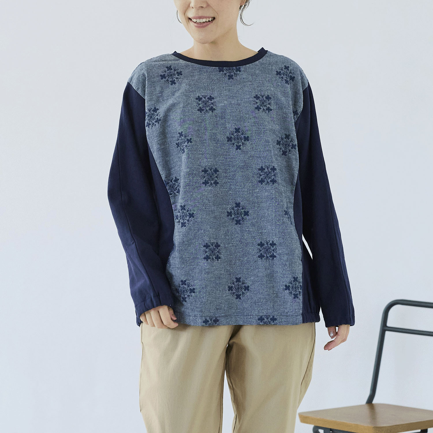 cloudnine ノンノ 刺繍入りドルマンスリーブカットソー - 画像9