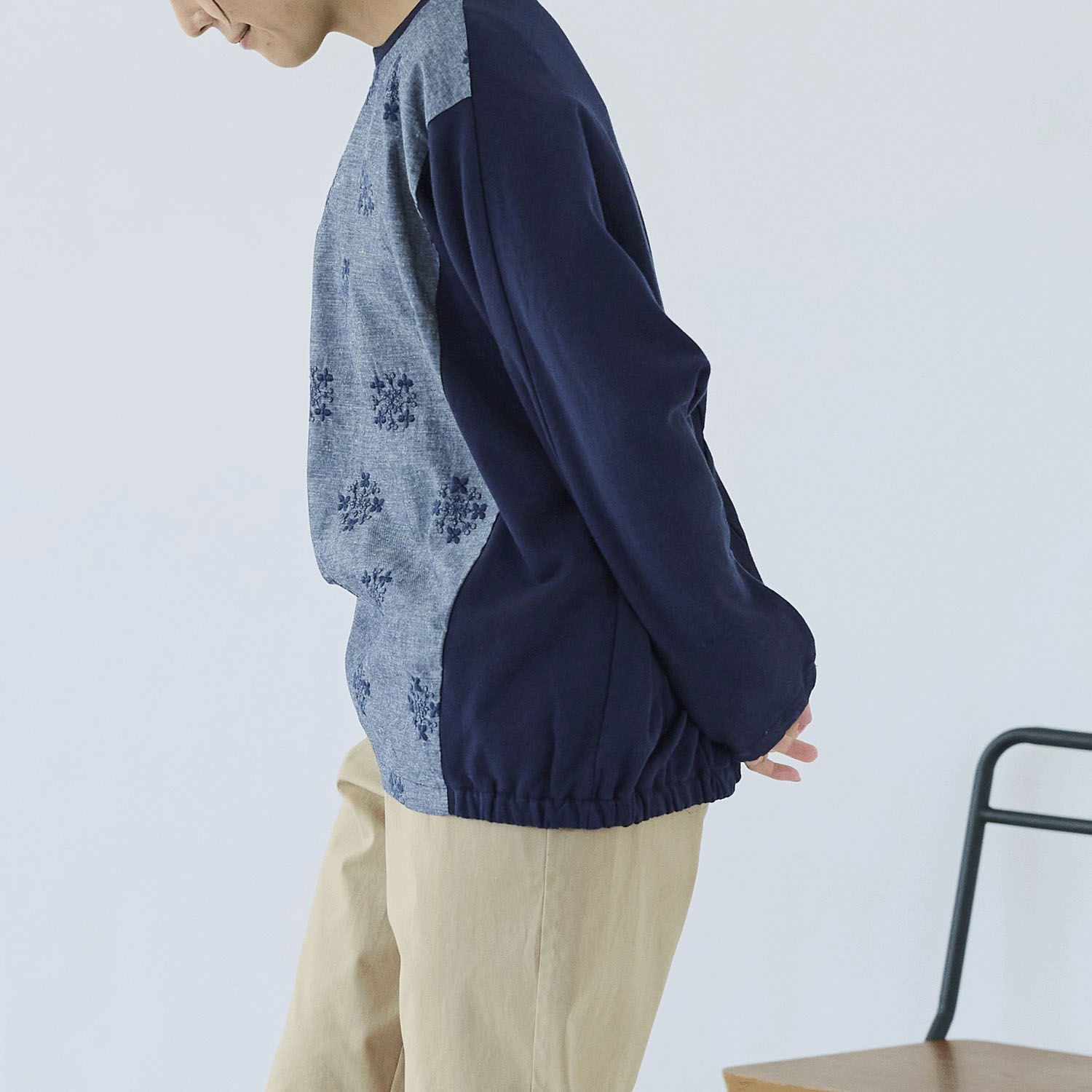 cloudnine ノンノ 刺繍入りドルマンスリーブカットソー - 画像10