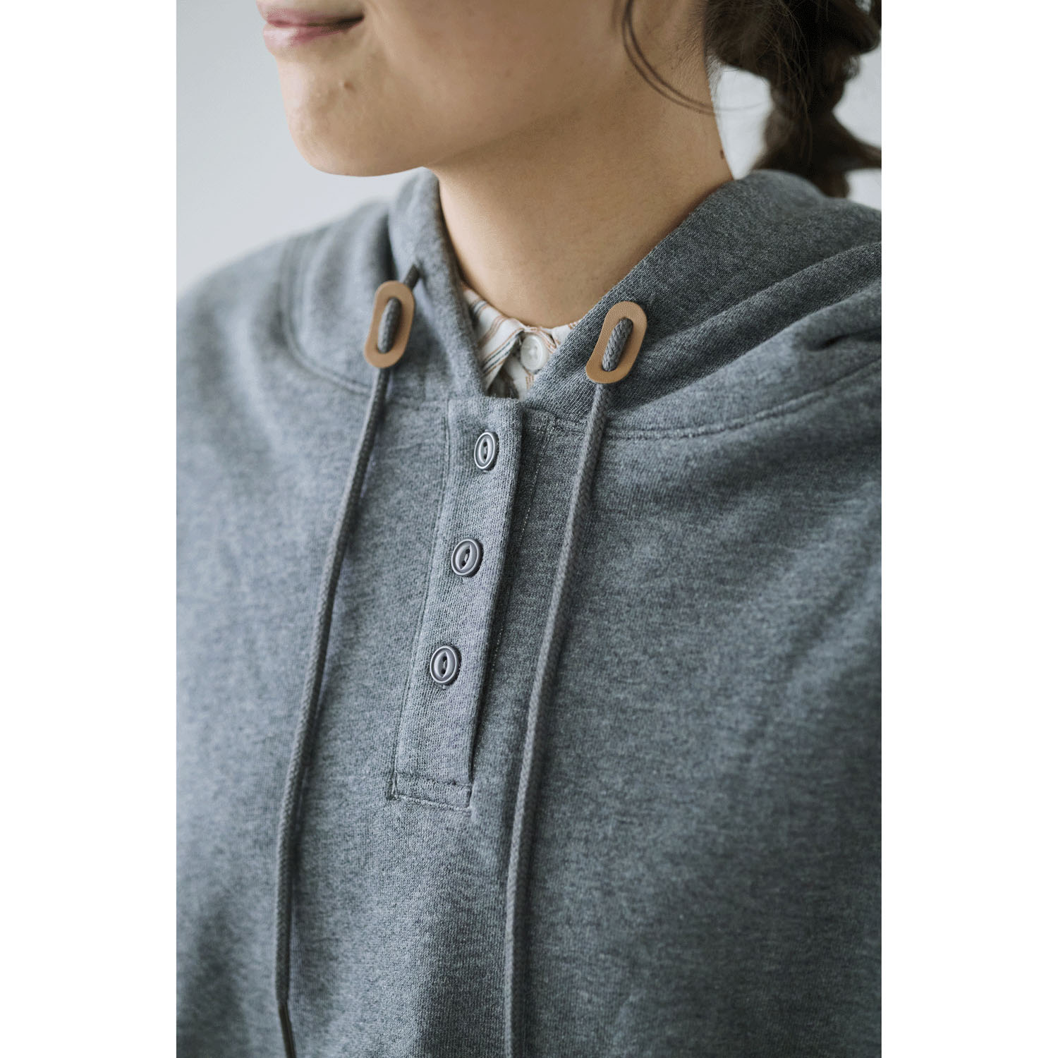 cloudnine ノンノ コットン裏毛フード付きプルオーバー - 画像13