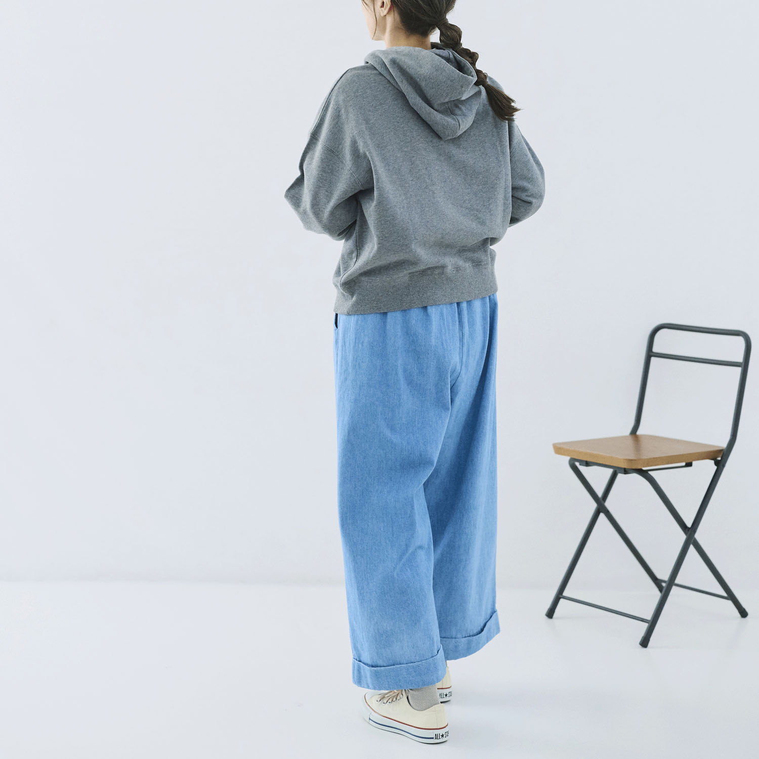 cloudnine ノンノ コットン裏毛フード付きプルオーバー - 画像10