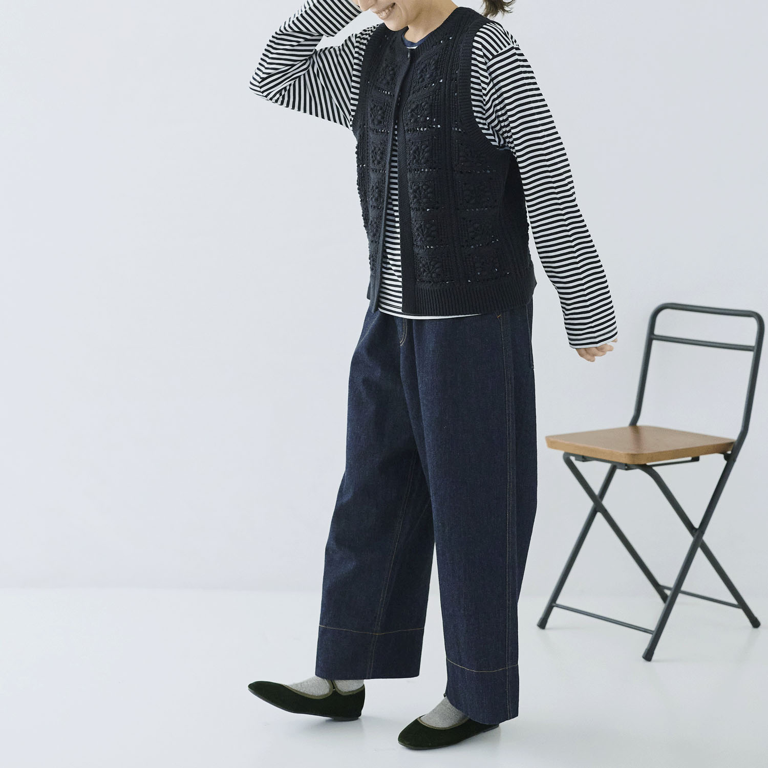 cloudnine ノンノ フレンチボーダーTシャツ - 画像5