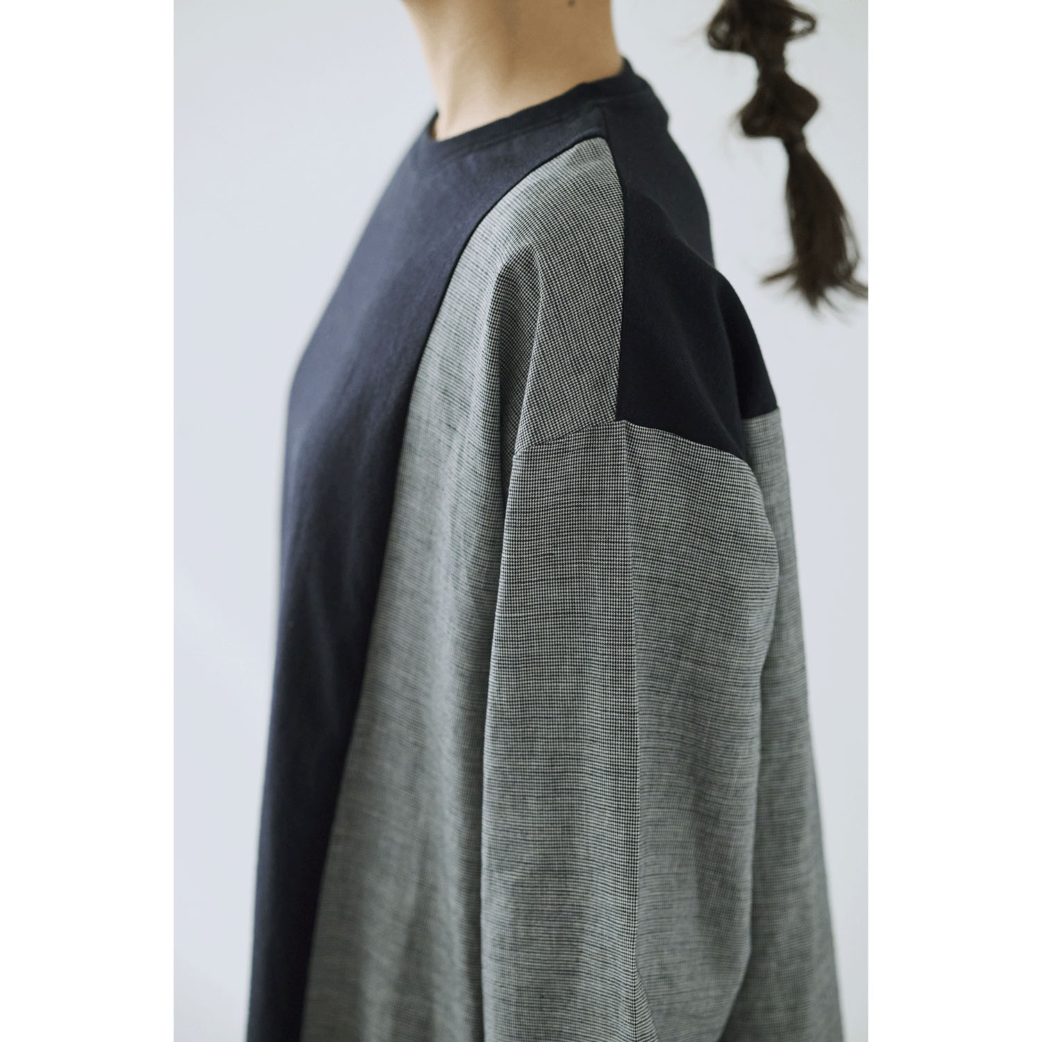 cloudnine ノンノ 綿麻チェック柄切替ブラウス - 画像13