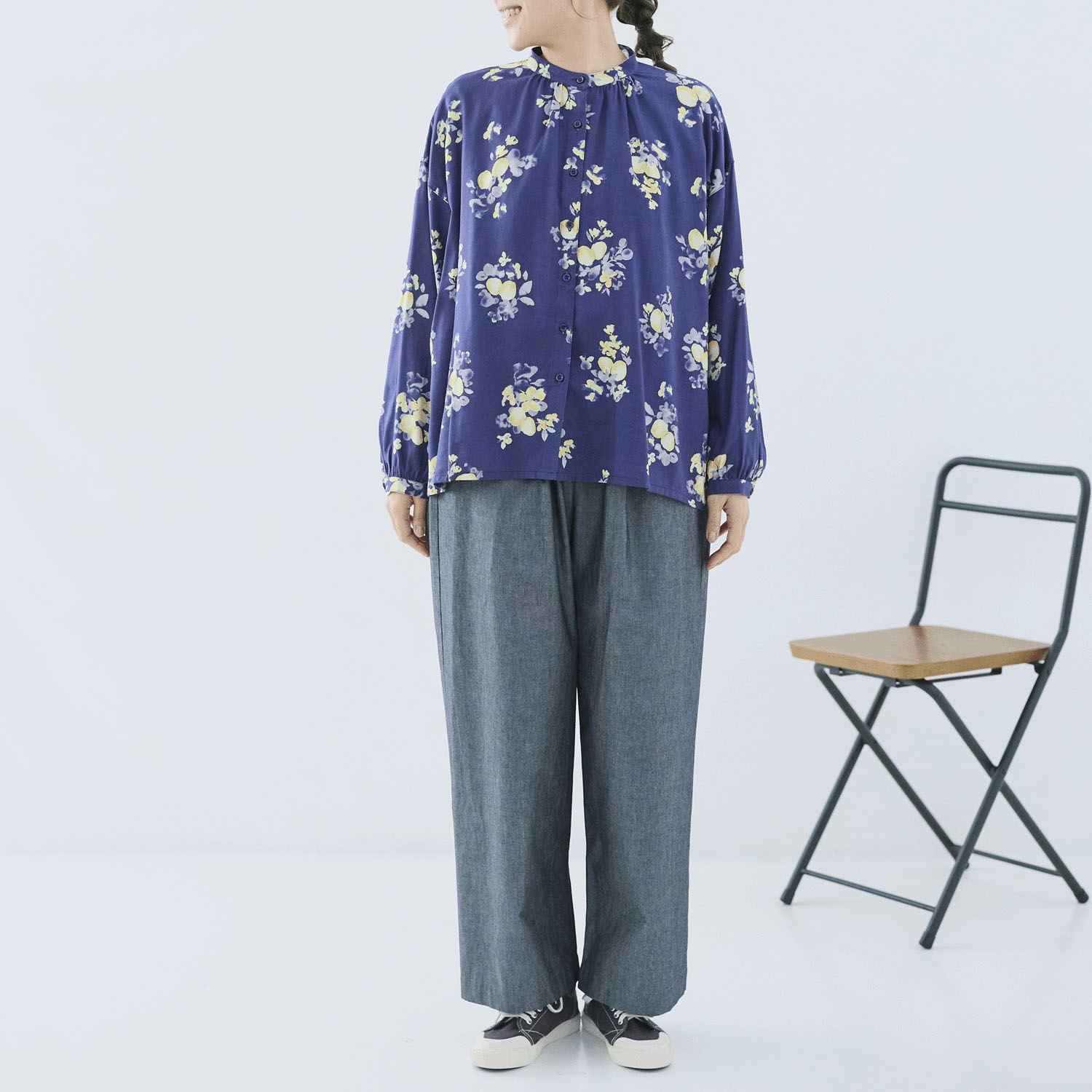 cloudnine ノンノ 水彩画植物柄ブラウス - 画像16