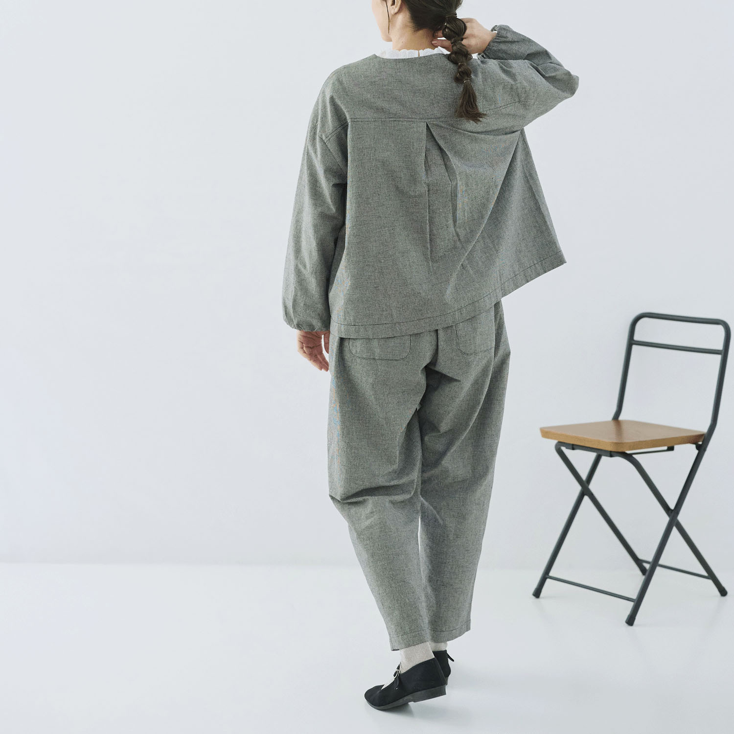 cloudnine ノンノ 綿麻布帛バルーンジャケット - 画像13