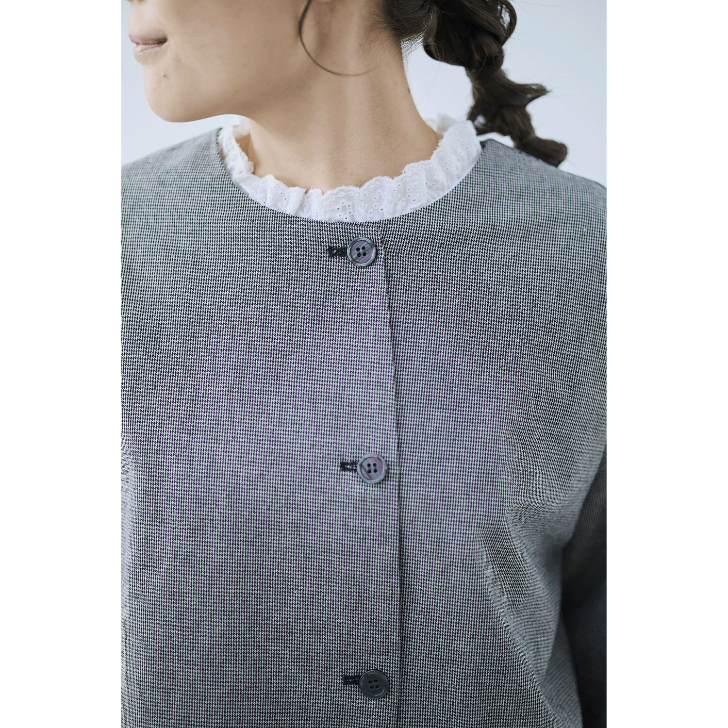 cloudnine ノンノ 綿麻布帛バルーンジャケット - 画像6