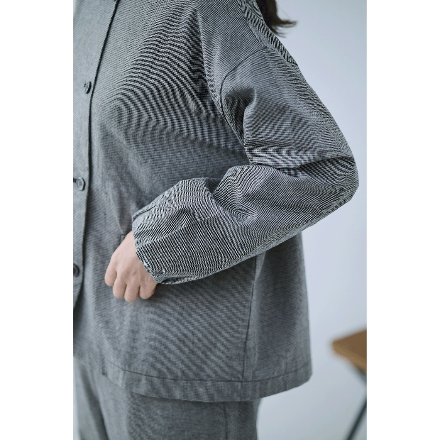 cloudnine ノンノ 綿麻布帛バルーンジャケット - 画像7