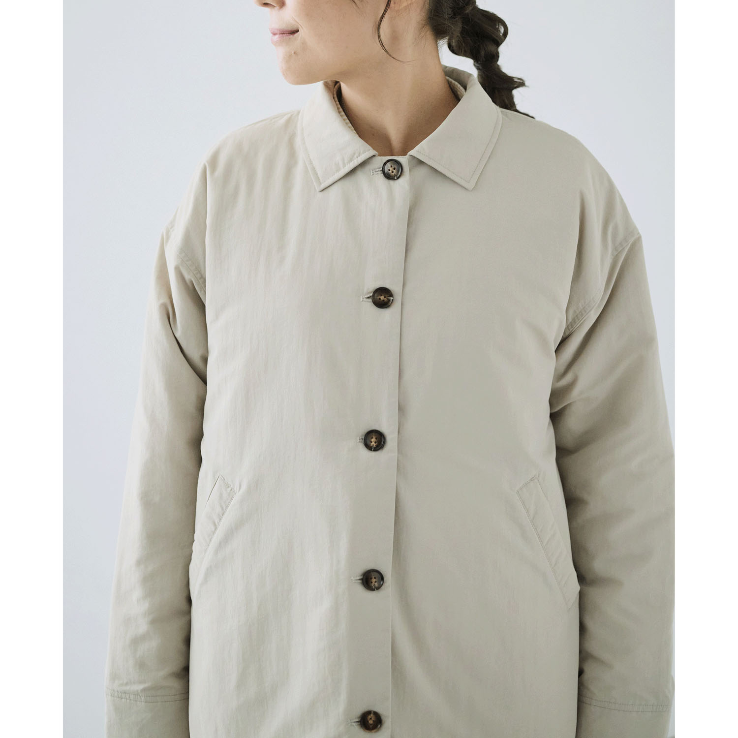 cloudnine ノンノ 中綿入りキルトミドル丈コート - 画像4