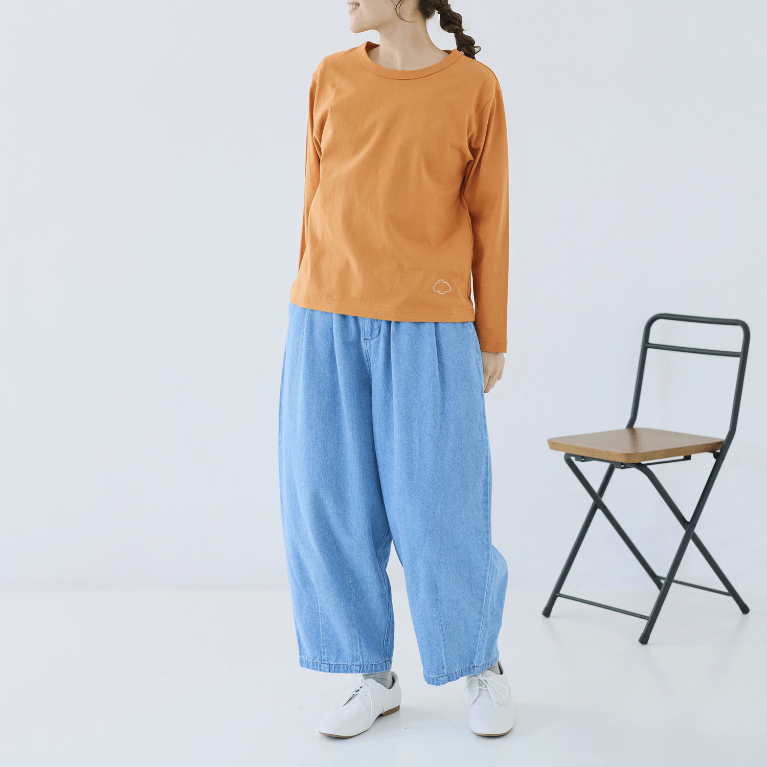 cloudnine ノンノ USAコットン雲刺繍カットソー - 画像13