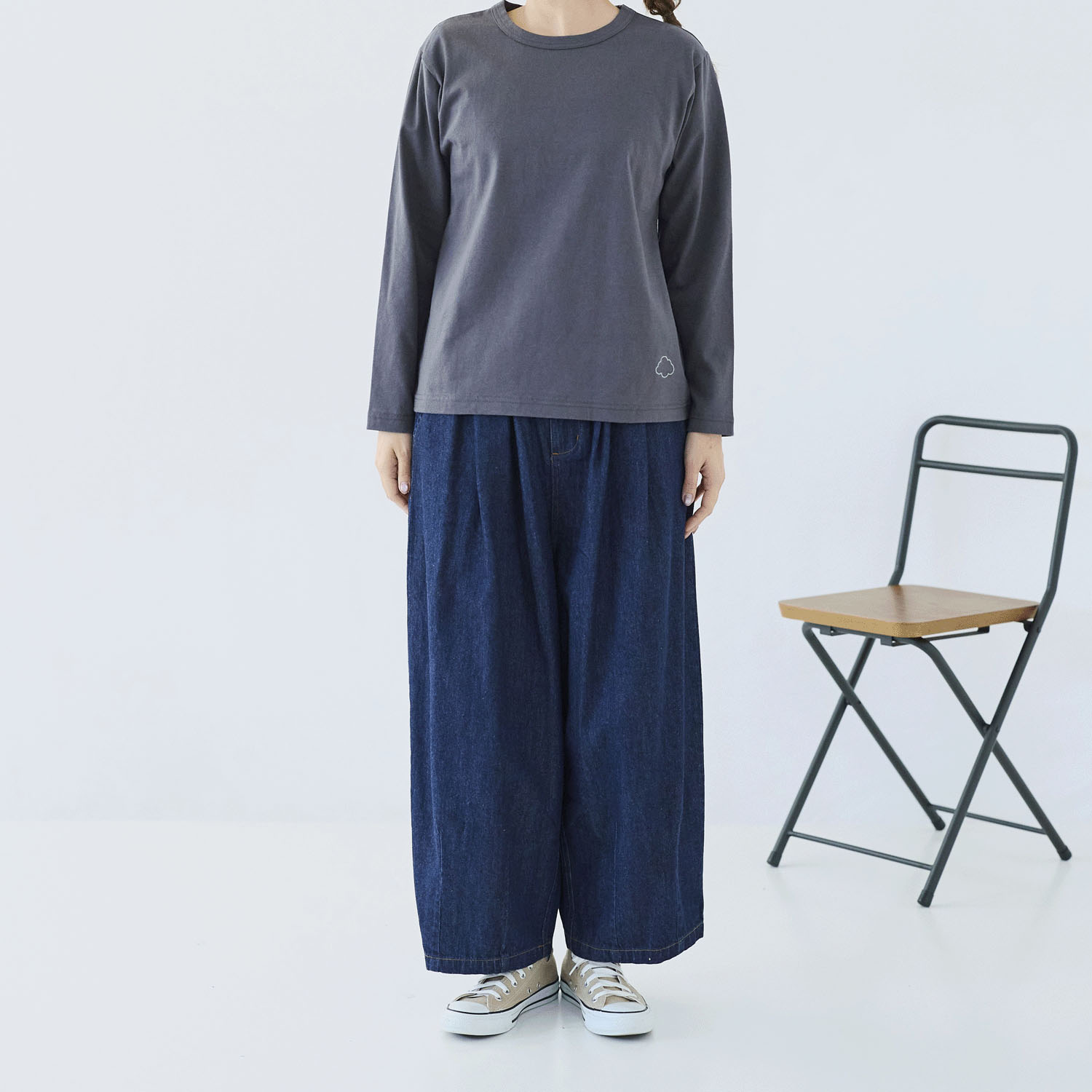 cloudnine ノンノ USAコットン雲刺繍カットソー - 画像4