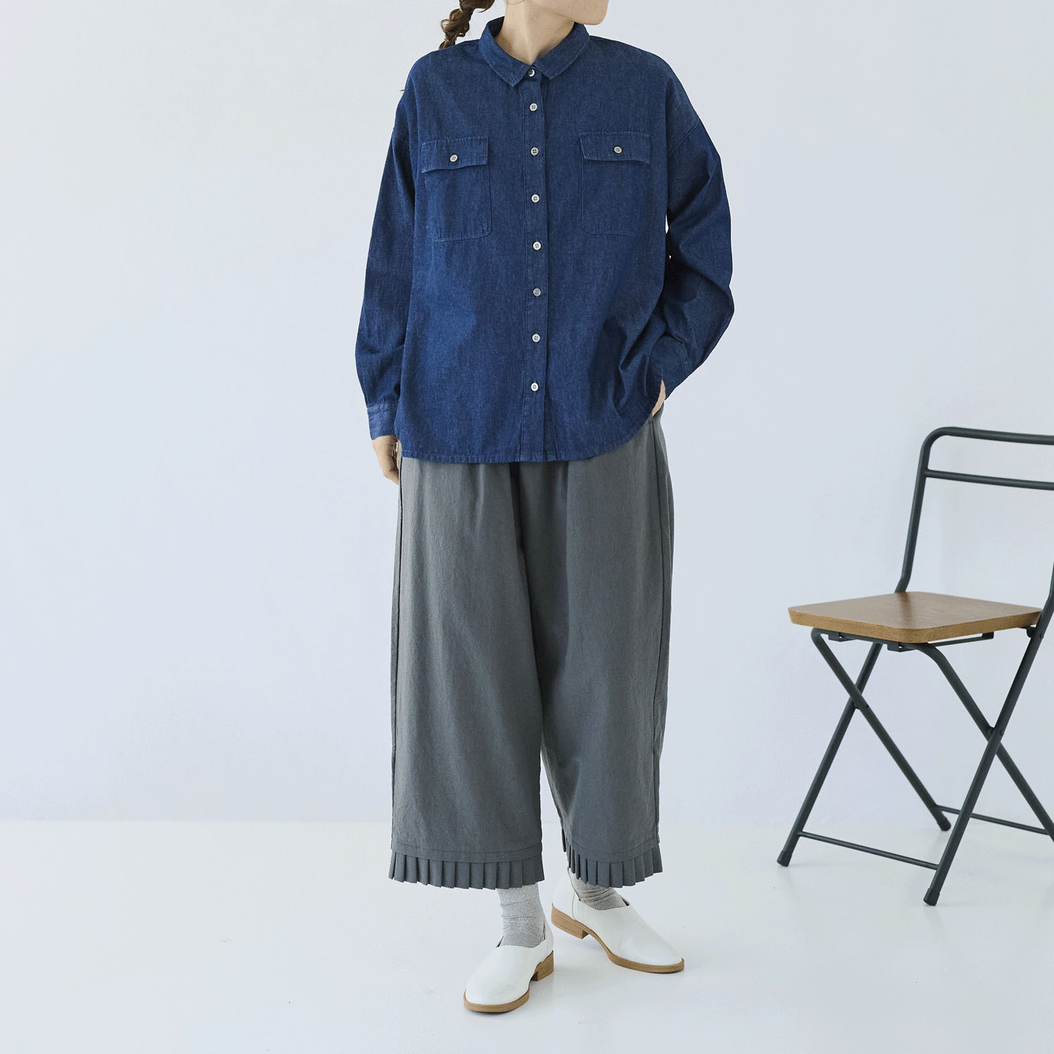 cloudnine ノンノ デニムシャツブラウス - 画像11