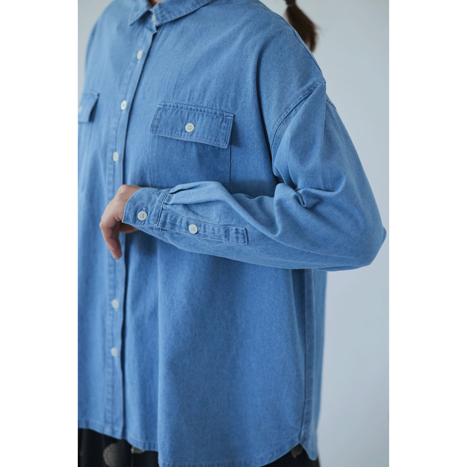 cloudnine ノンノ デニムシャツブラウス - 画像8