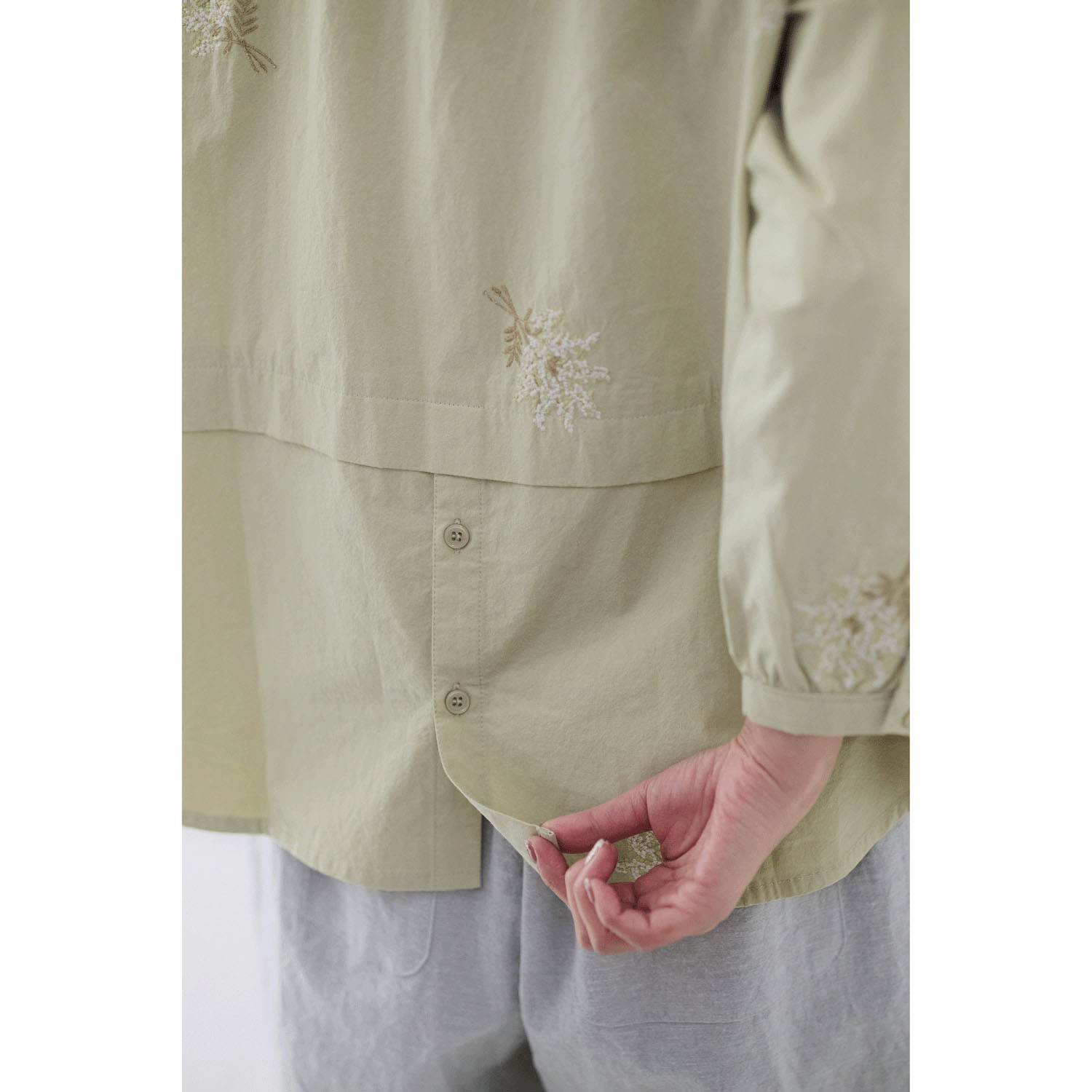 cloudnine ノンノ ミモザ刺繍7分袖ブラウス - 画像13