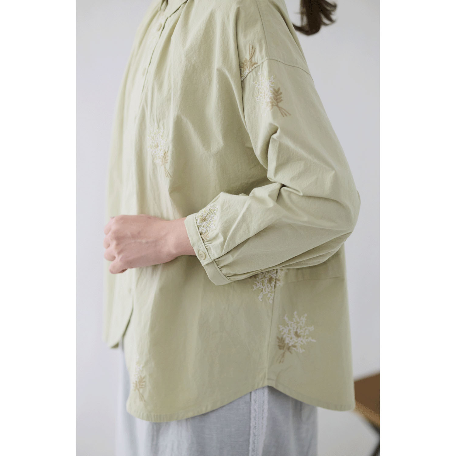 cloudnine ノンノ ミモザ刺繍7分袖ブラウス - 画像9