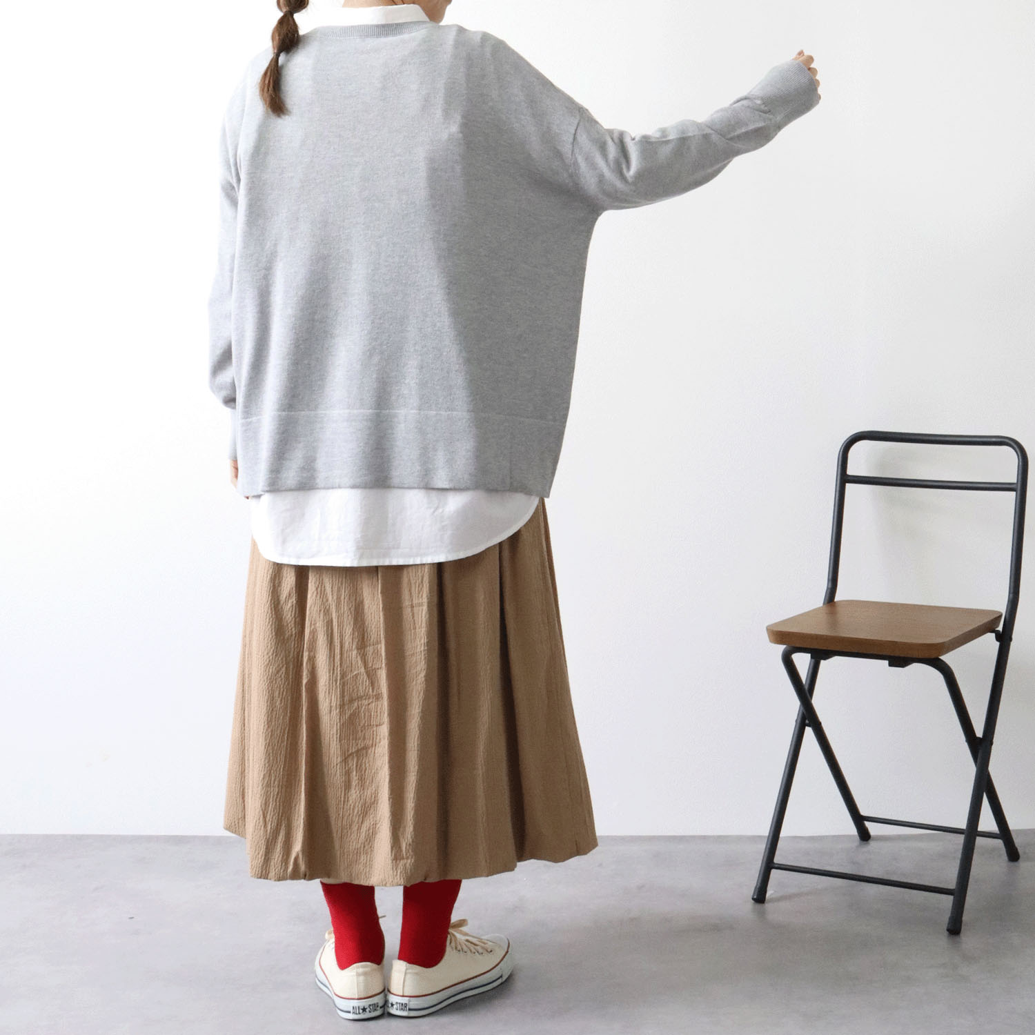 cloudnine ノンノ ロゴ刺繍入りニットプルオーバー - 画像3