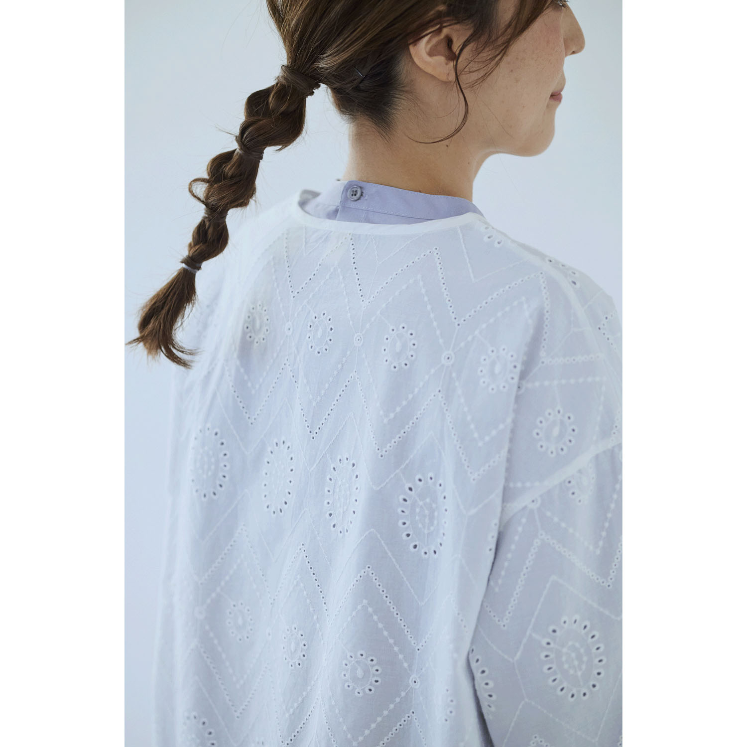 cloudnine ノンノ 60sコットン生地 総レース 9分袖 ショート丈アウター - 画像8