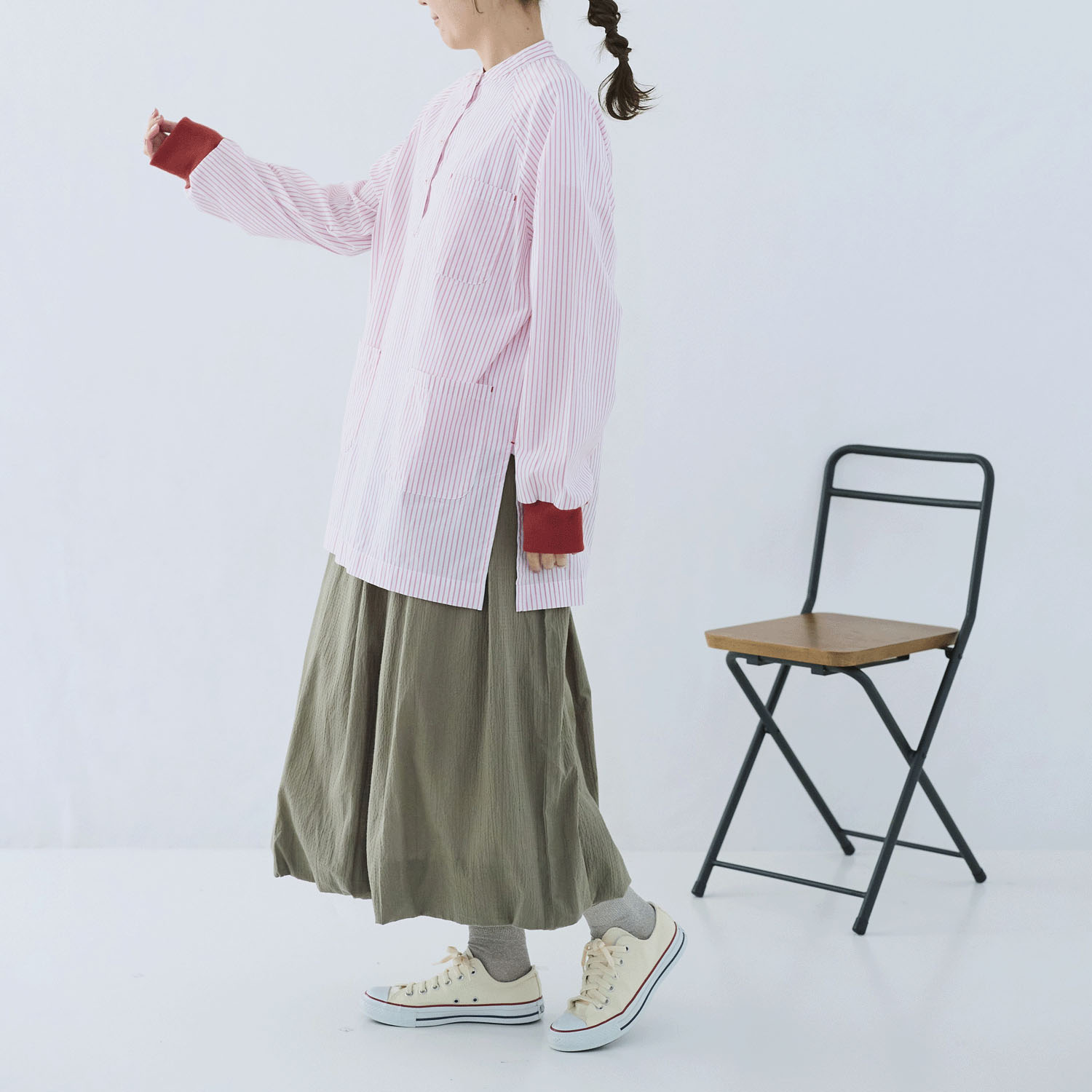 cloudnine ノンノ コットンブロード柄 かっぽう着 - 画像13