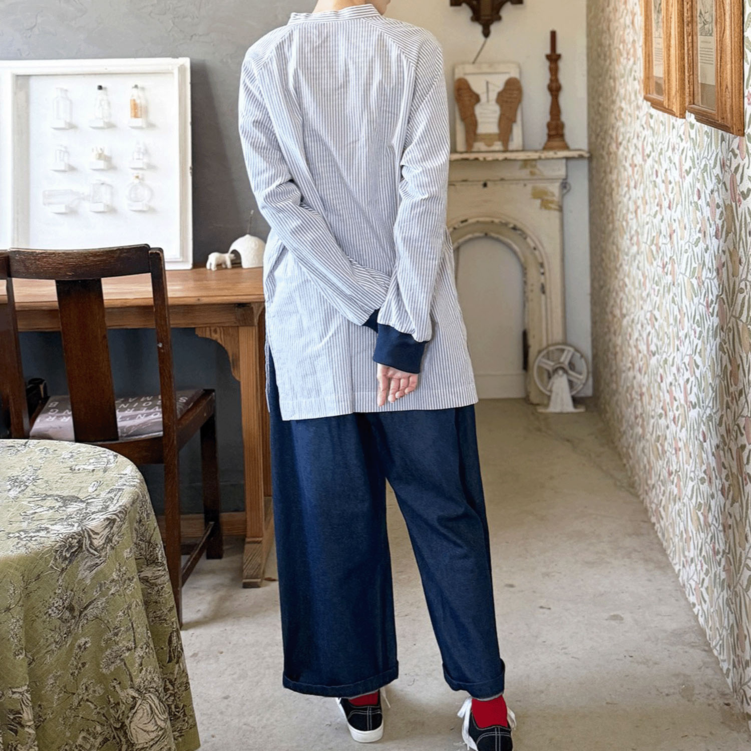 cloudnine ノンノ コットンブロード柄 かっぽう着 - 画像4