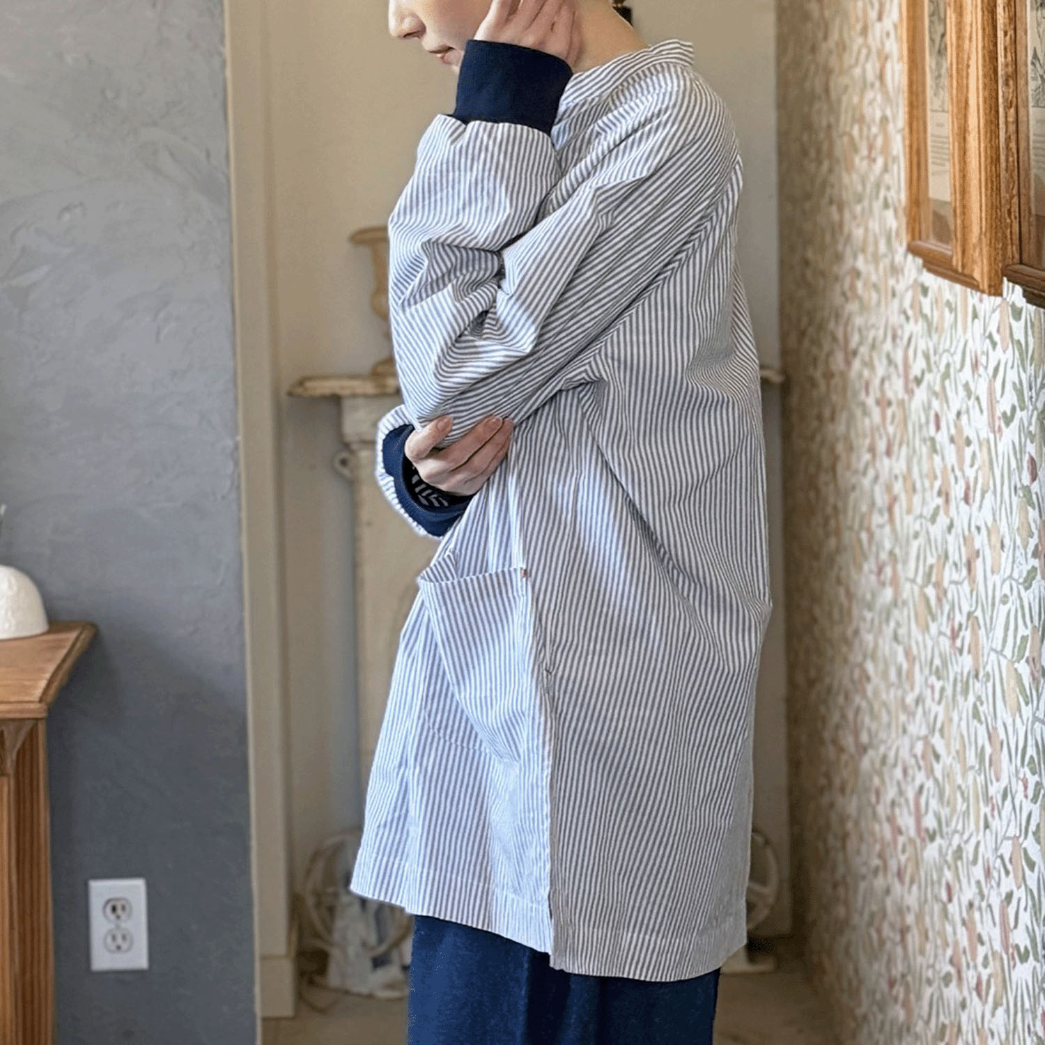 cloudnine ノンノ コットンブロード柄 かっぽう着 - 画像7