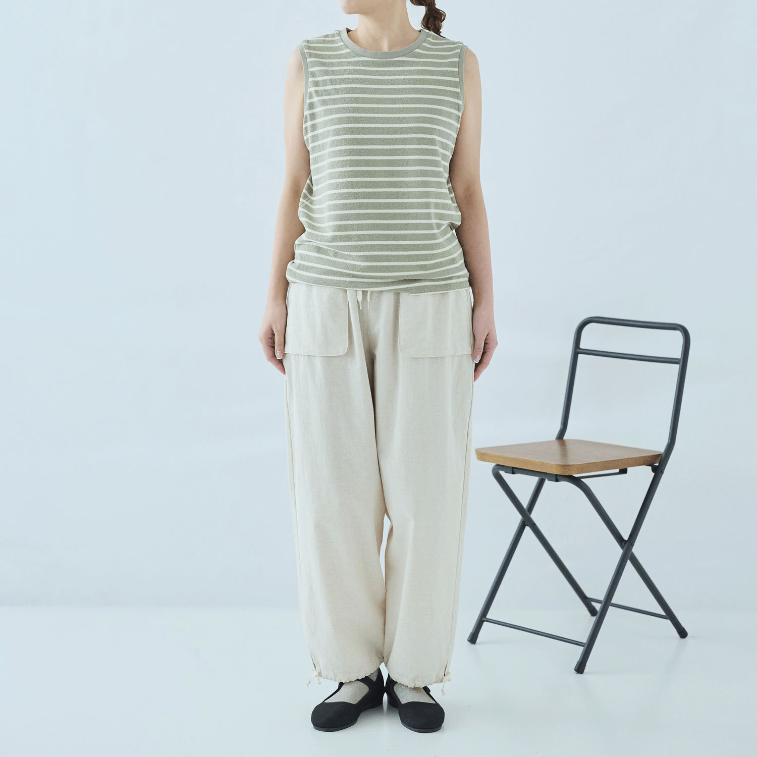 cloudnine ノンノ 染ブークレボーダータンクトップ - 画像13