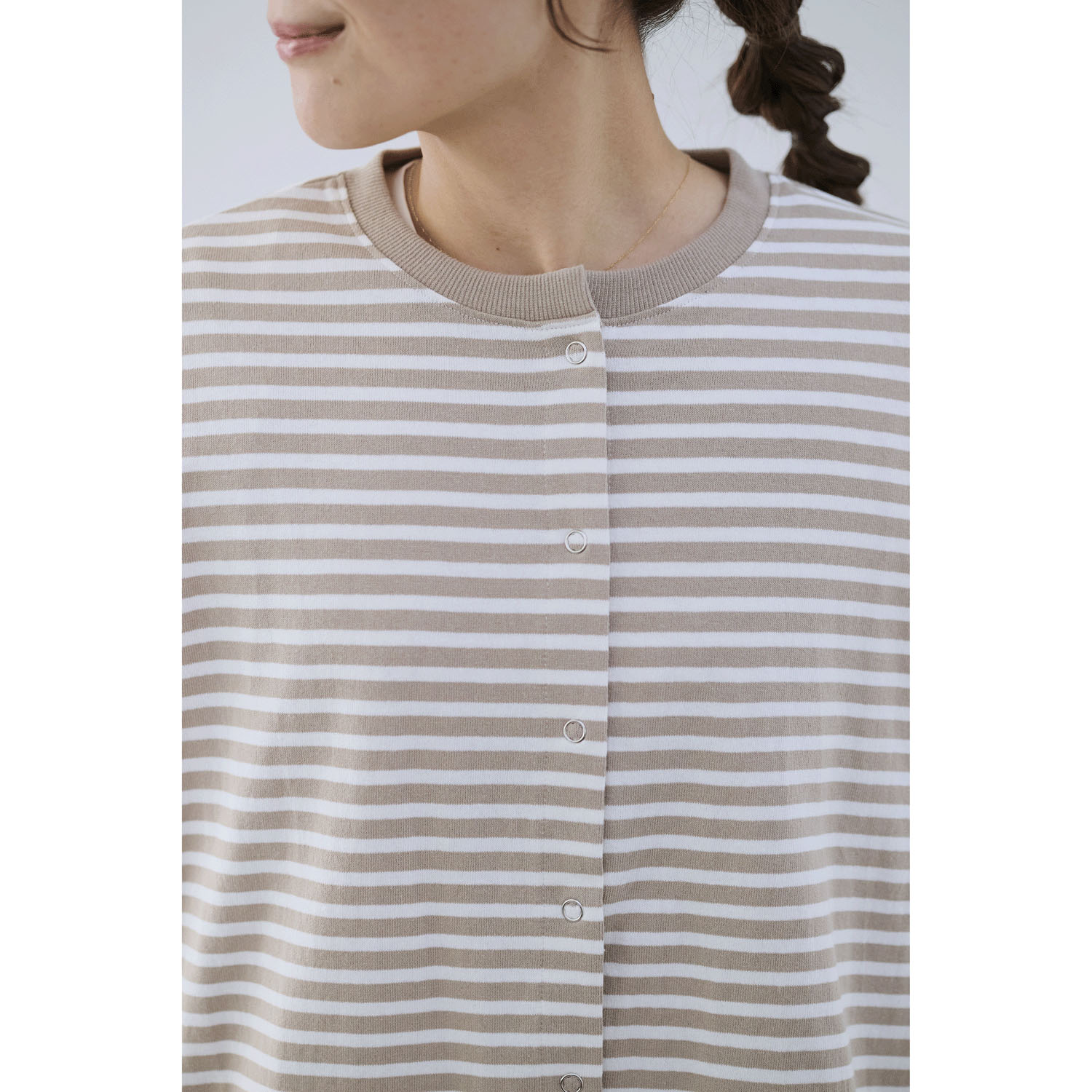 cloudnine ノンノ UV加工 ボーダー6分袖カーディガン - 画像14