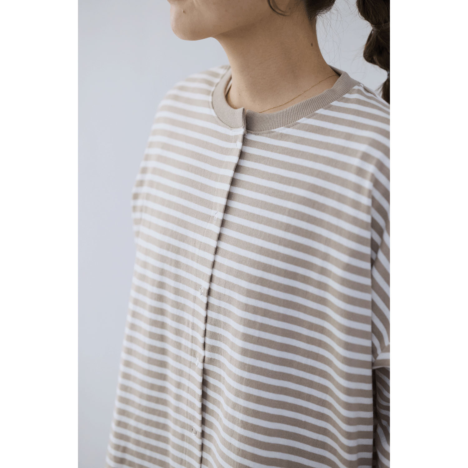 cloudnine ノンノ UV加工 ボーダー6分袖カーディガン - 画像17